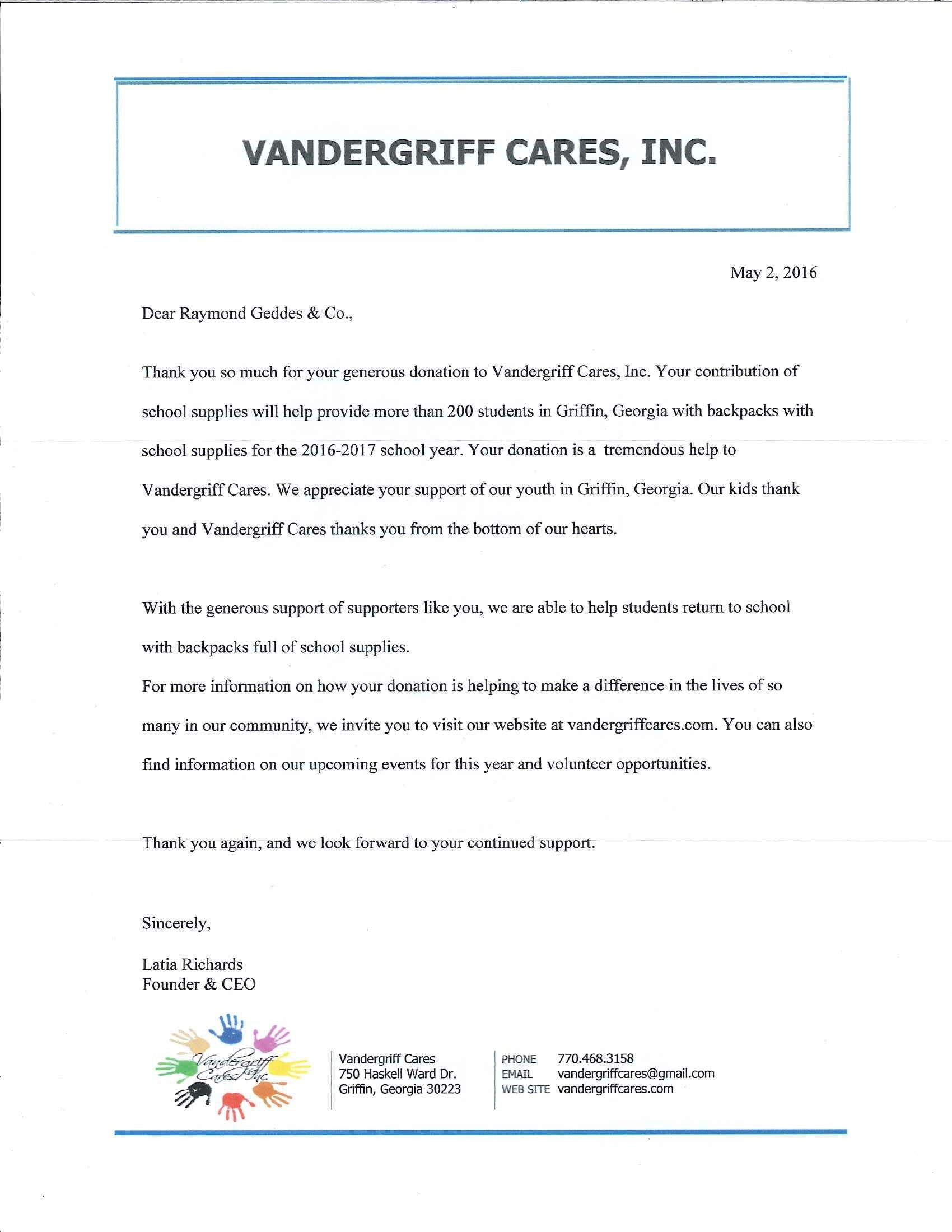 Reaching Students Through Vandergriff Cares