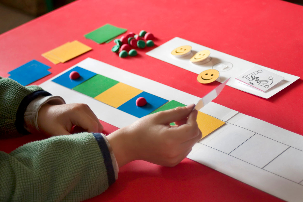 games and rewards at a classroom table