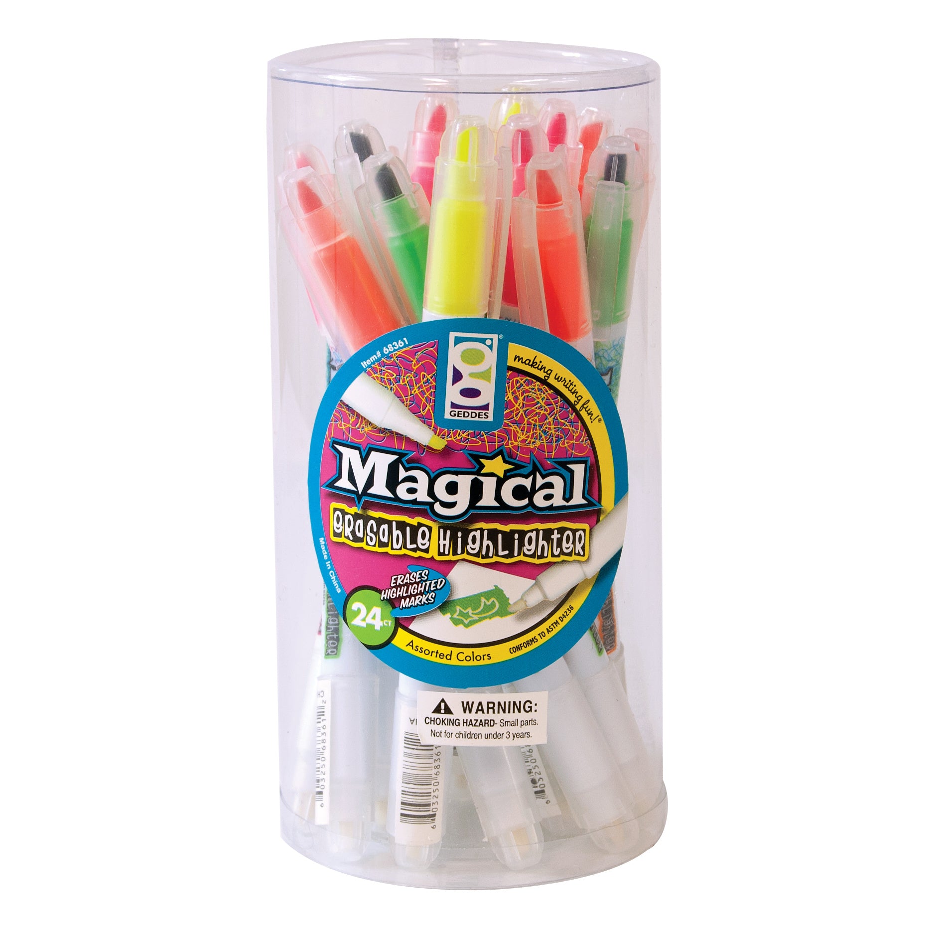 Magical Erasable Highlighters - 24 per display