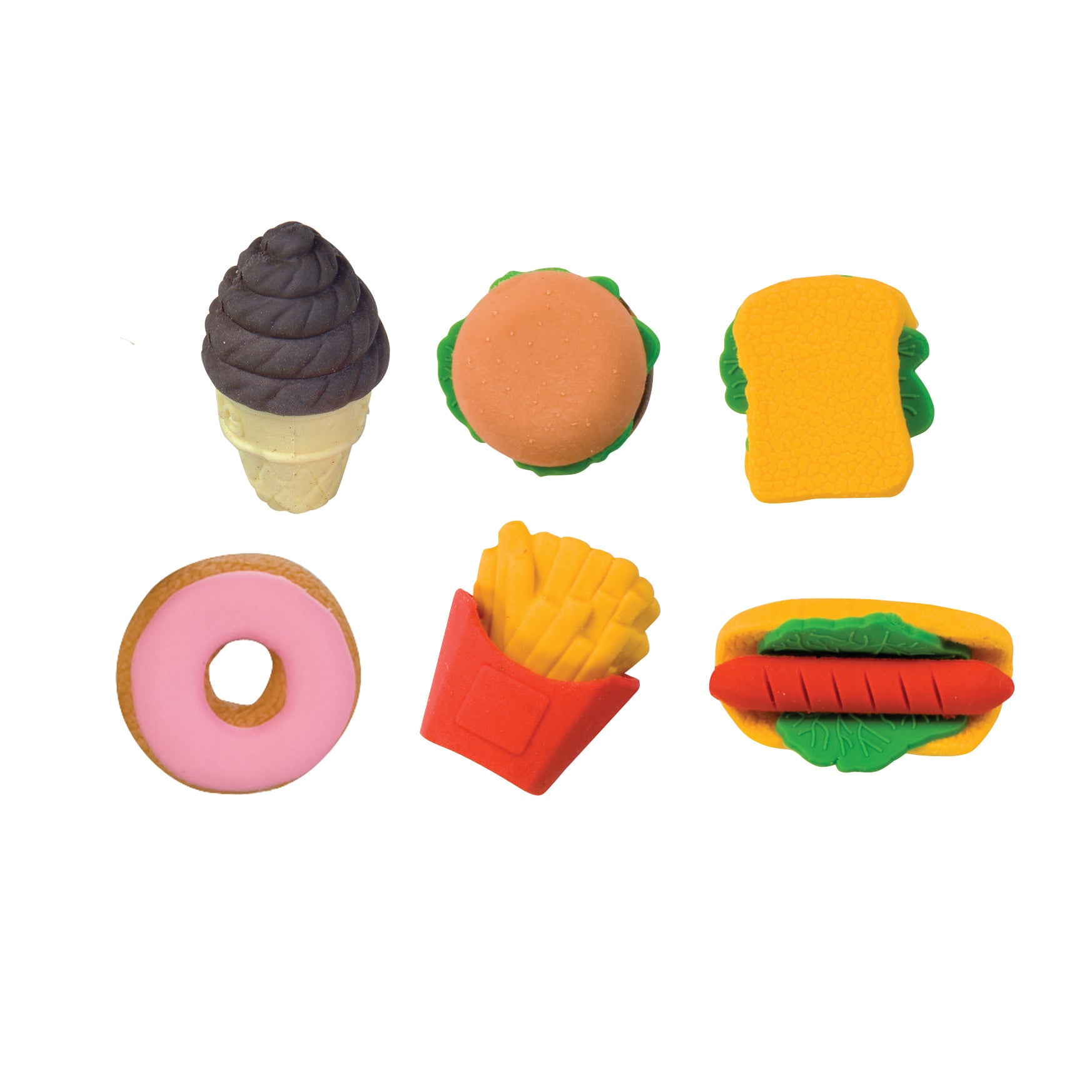 Snack Attack 3D Scented Eraser Display