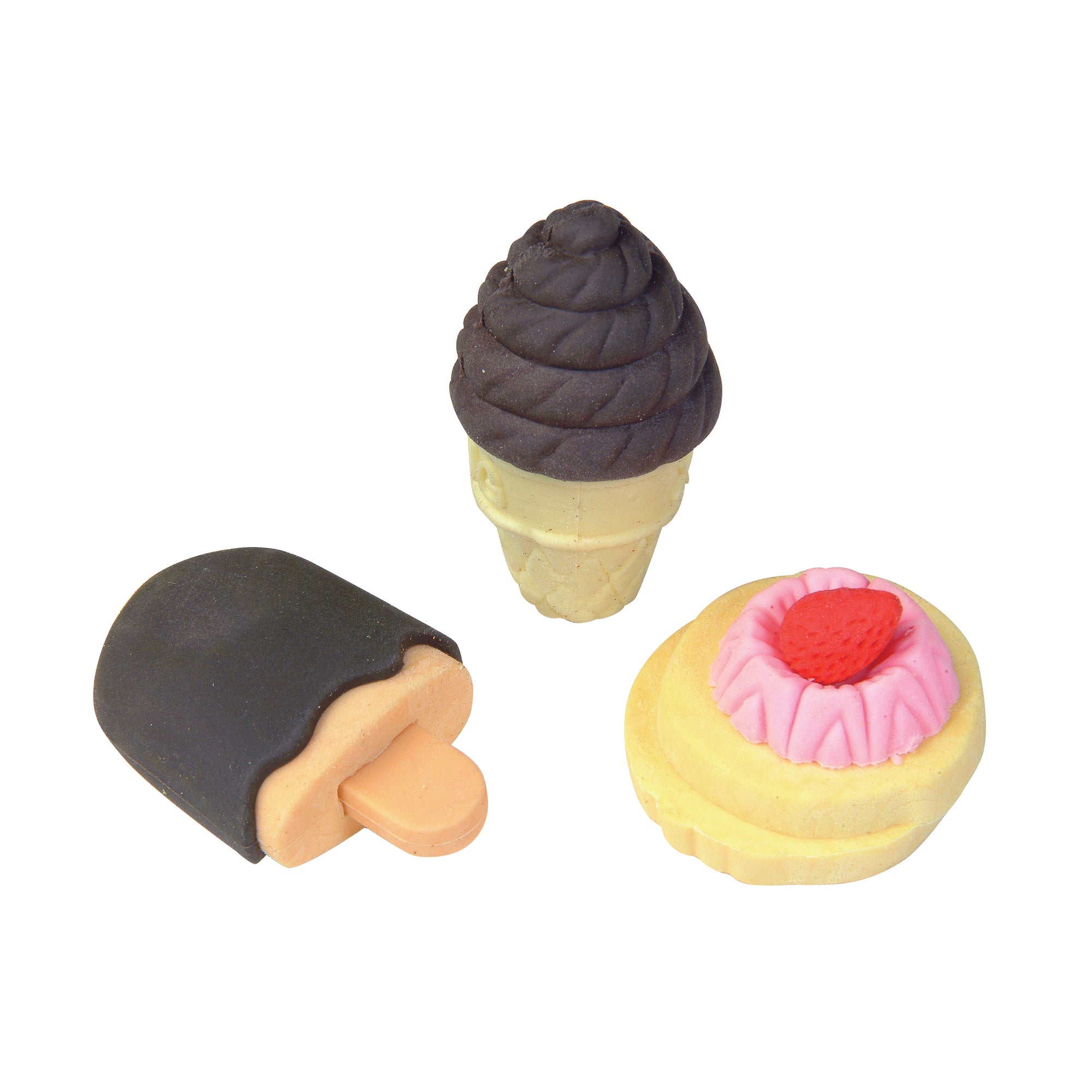 Snack Attack 3D Scented Eraser Display - 36 per display