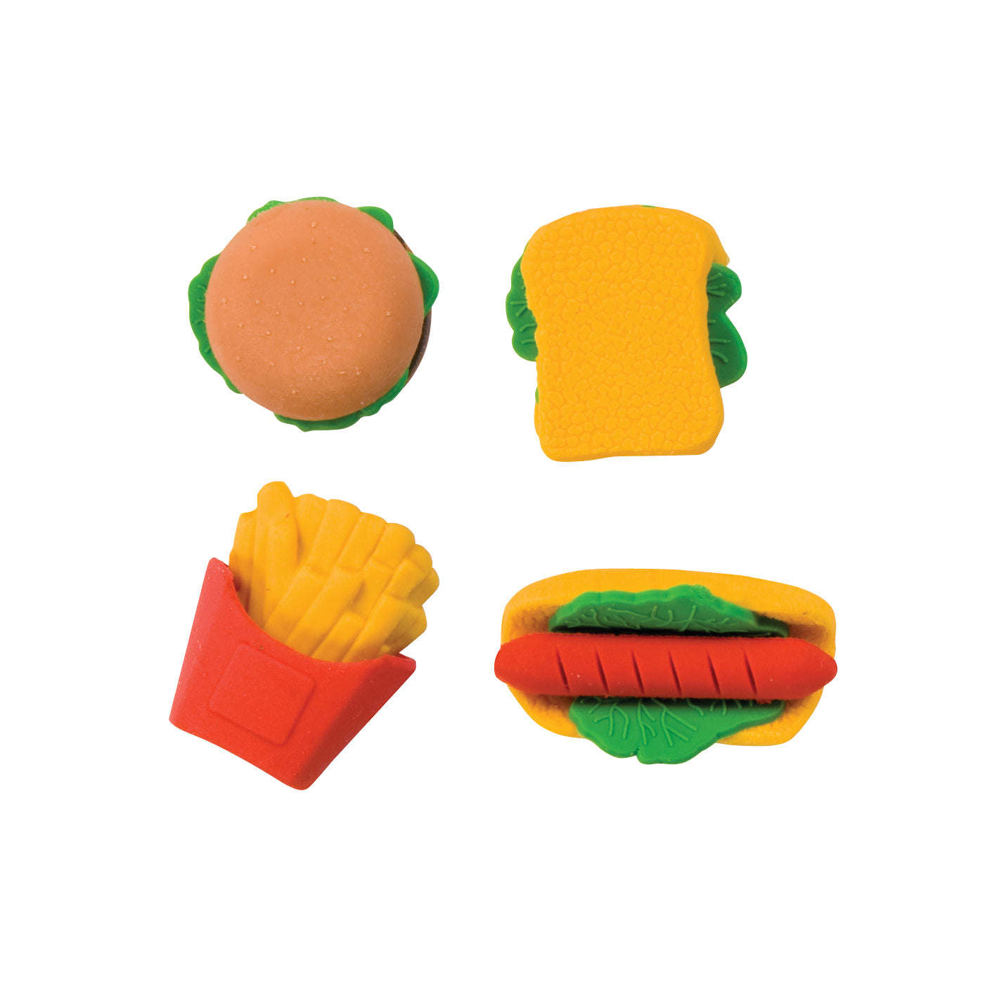 Snack Attack 3D Scented Eraser Display - 36 per display