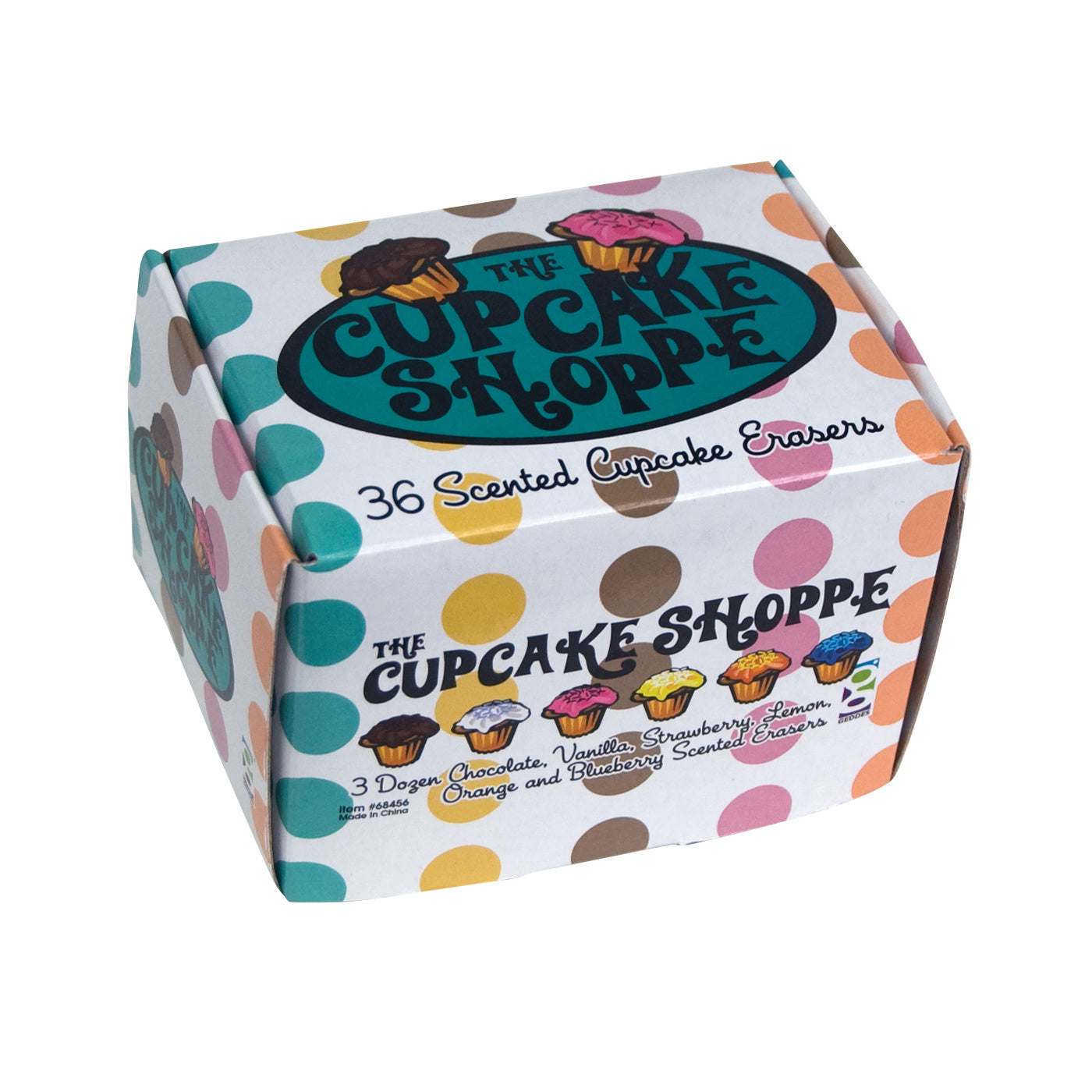 The Cupcake Shoppe 3D Scented Erasers - 36 per display