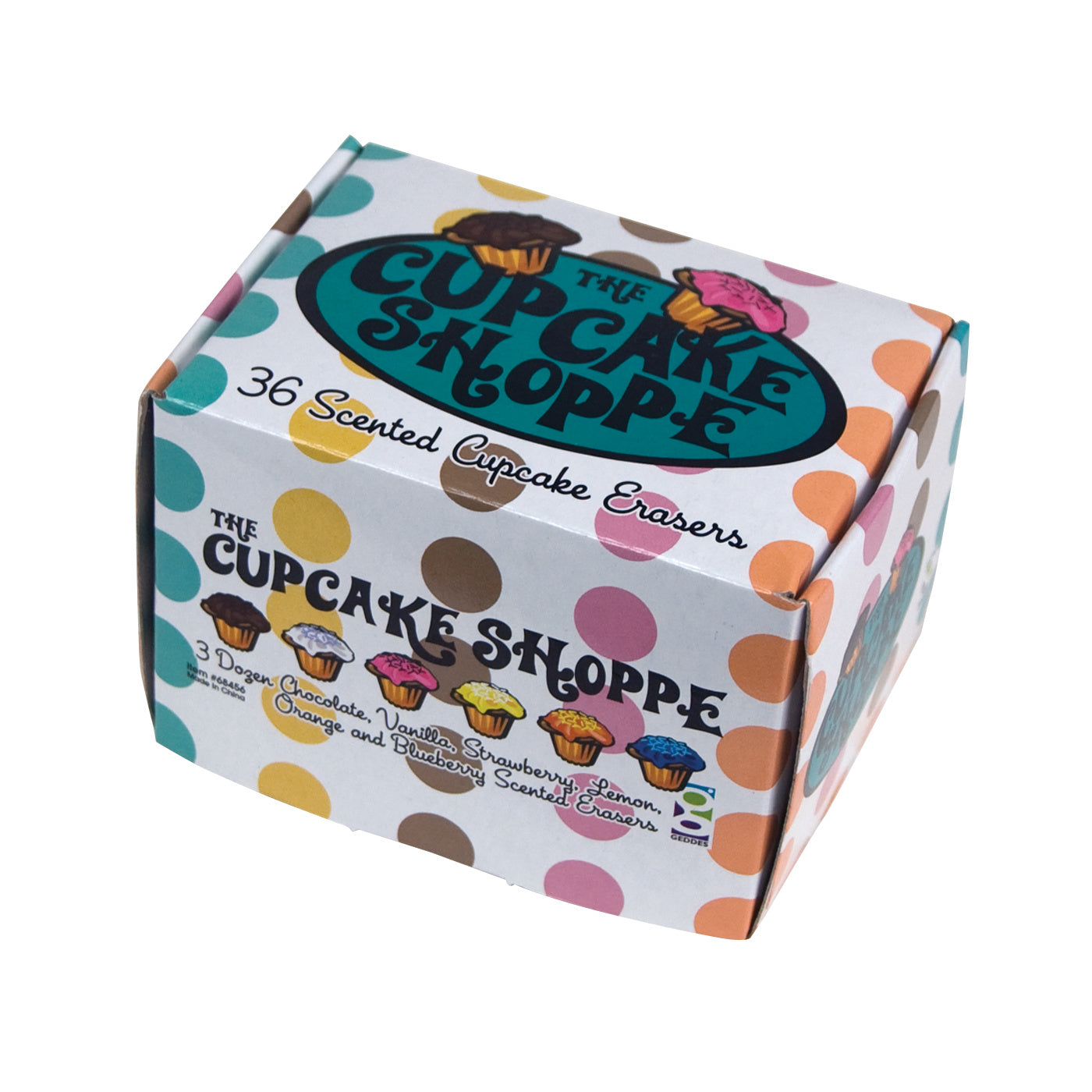 The Cupcake Shoppe 3D Scented Erasers - 36 per display