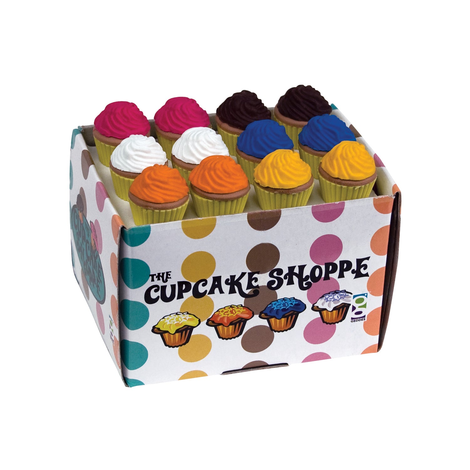 The Cupcake Shoppe 3D Scented Erasers - 36 per display