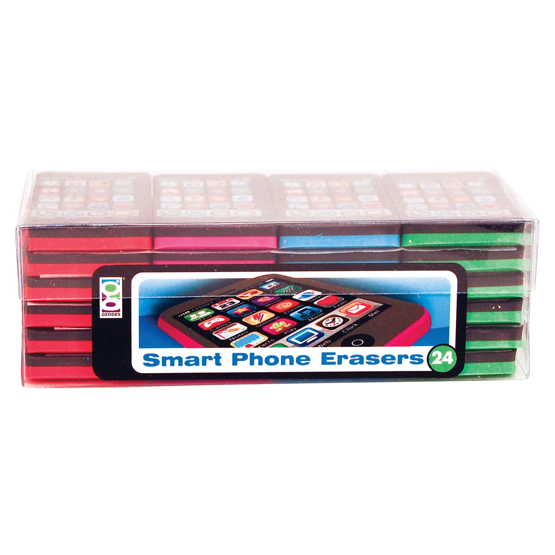 Smart Phone Erasers - 24 per display