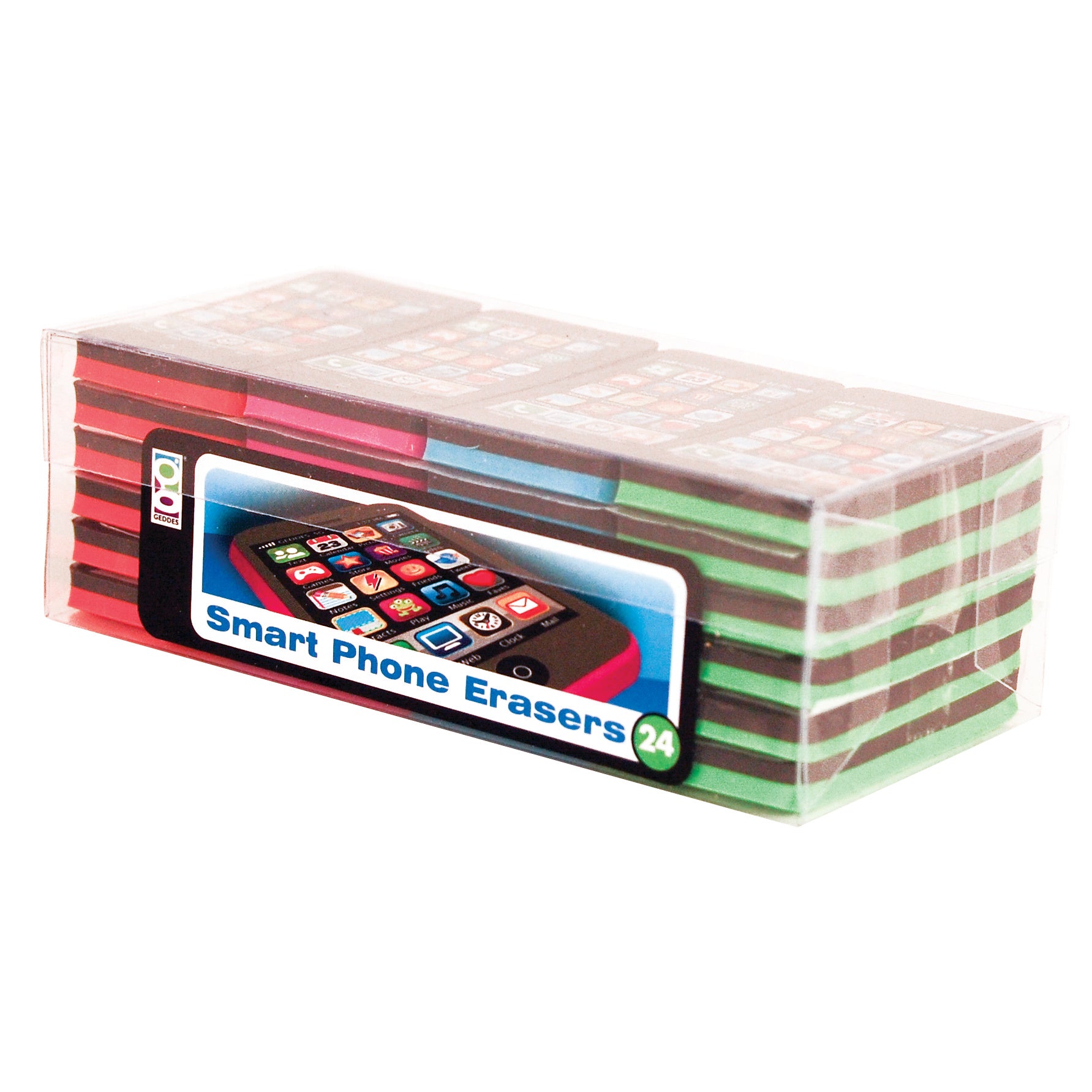 Smart Phone Erasers - 24 per display