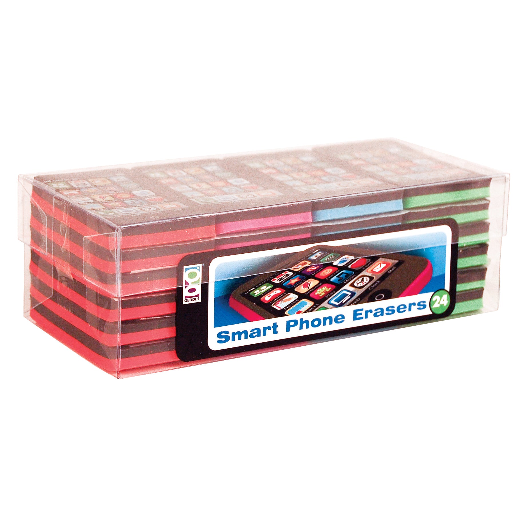 Smart Phone Erasers - 24 per display