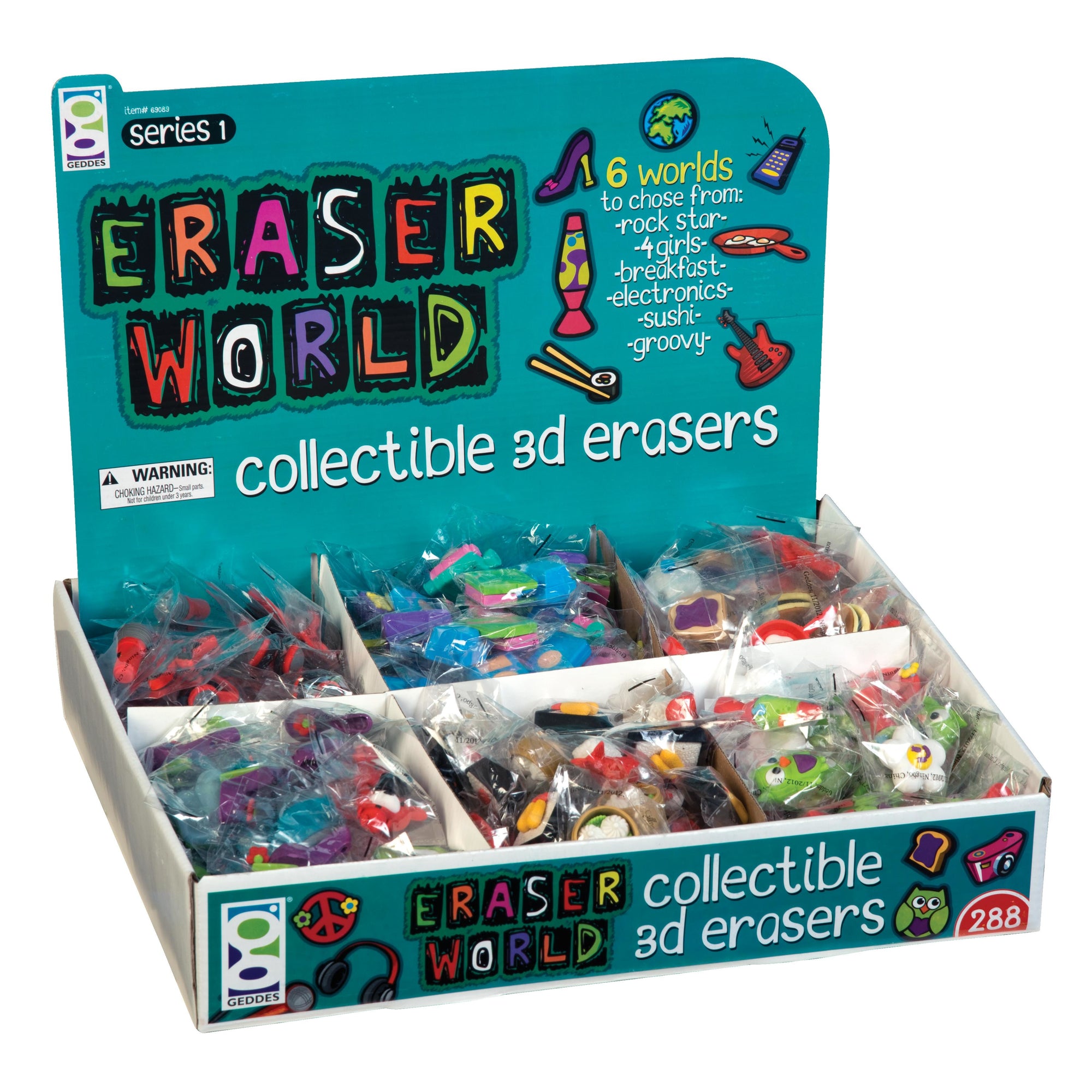 Eraser World 3D Eraser Assortment