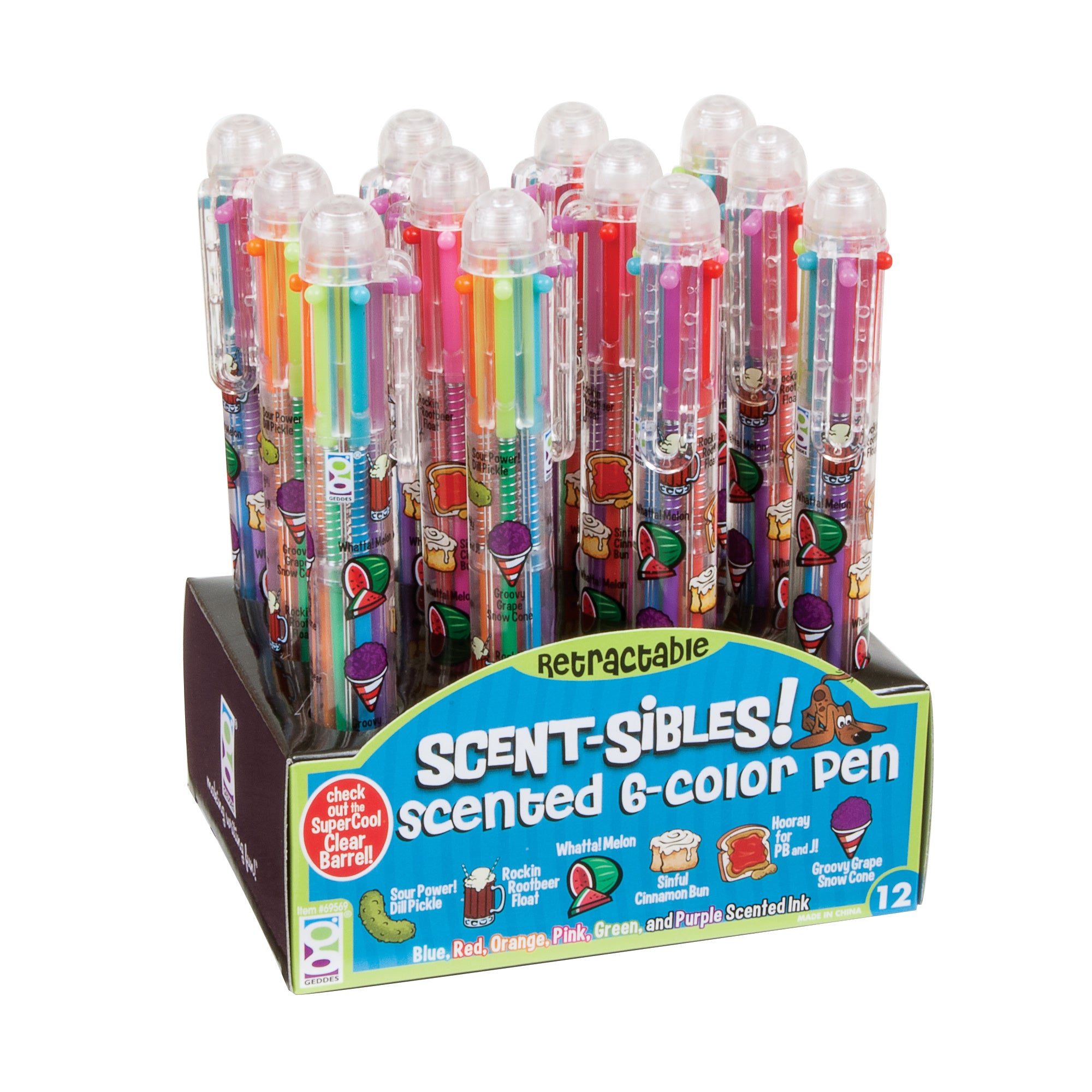 Scent-sibles Scented 6-Color Pens