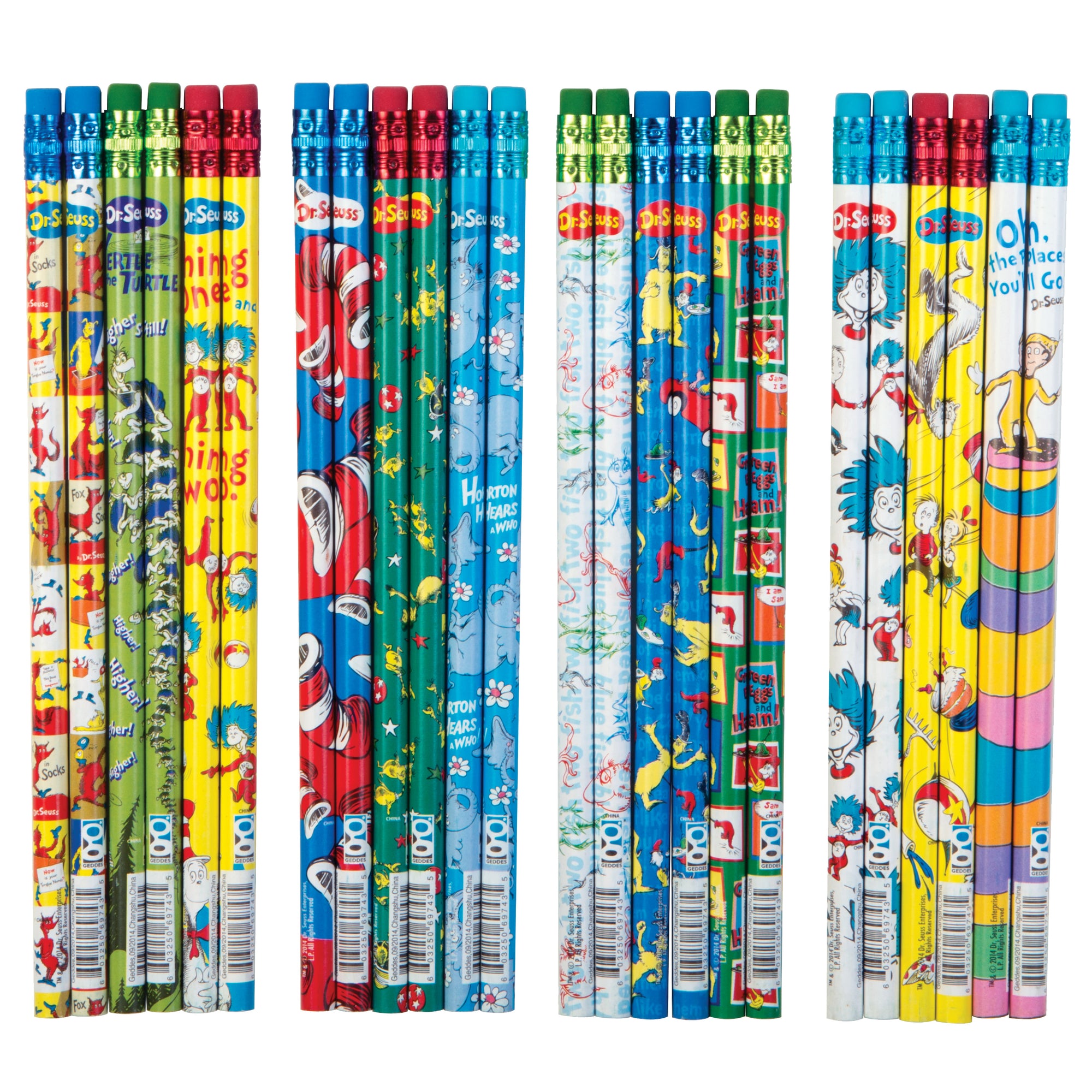 Dr. Seuss™ Assorted Pencils - 72 per display