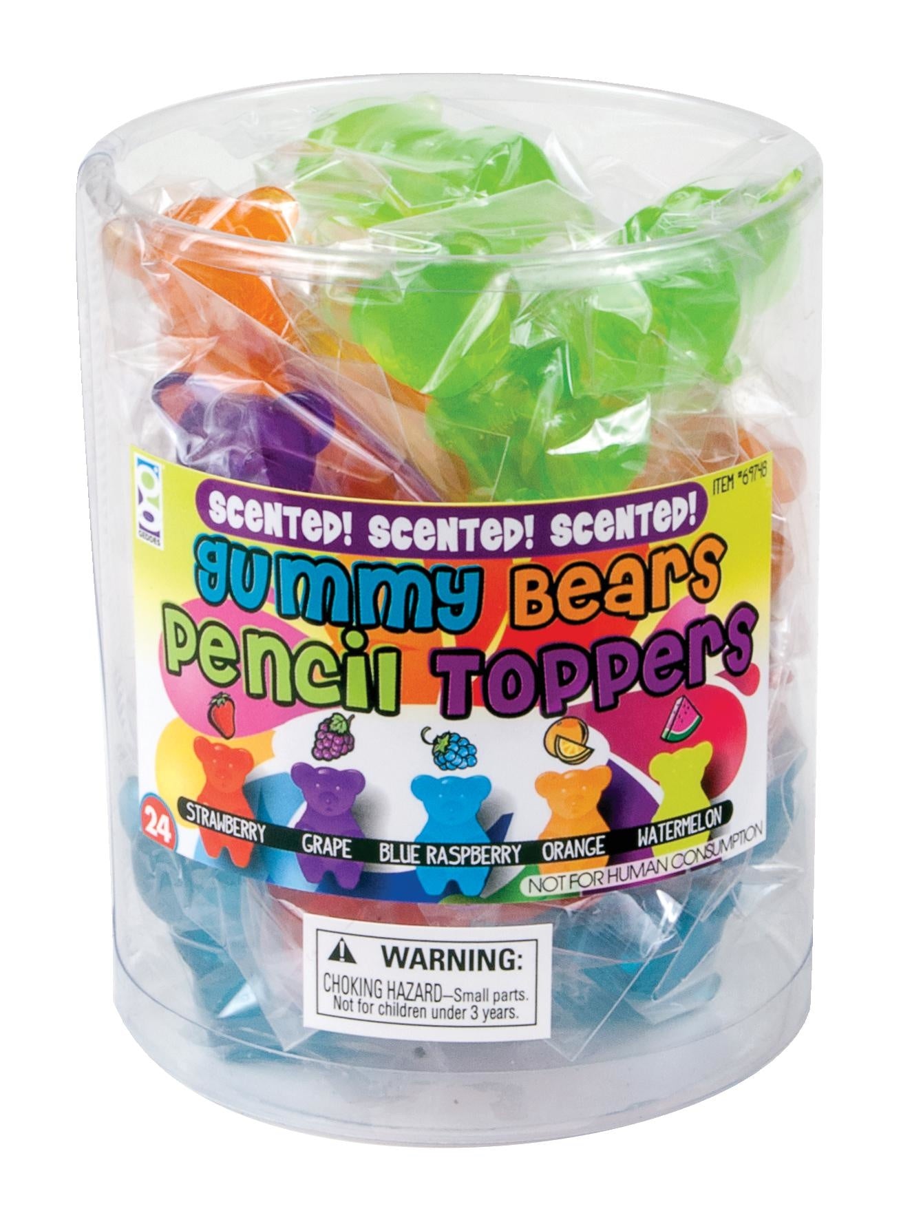 Scented Gummy Bear Pencil Toppers