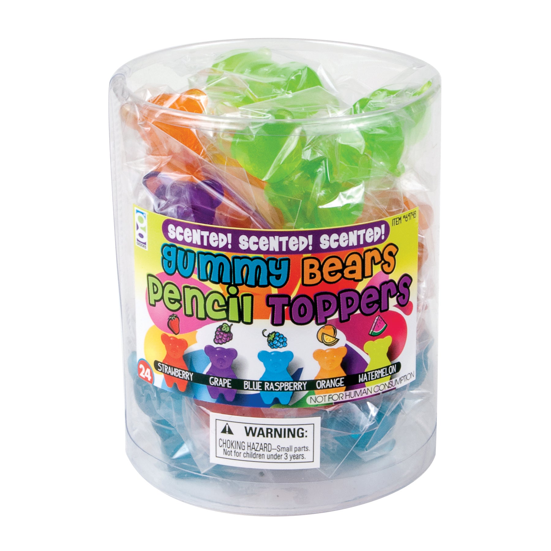 Scented Gummy Bear Pencil Toppers