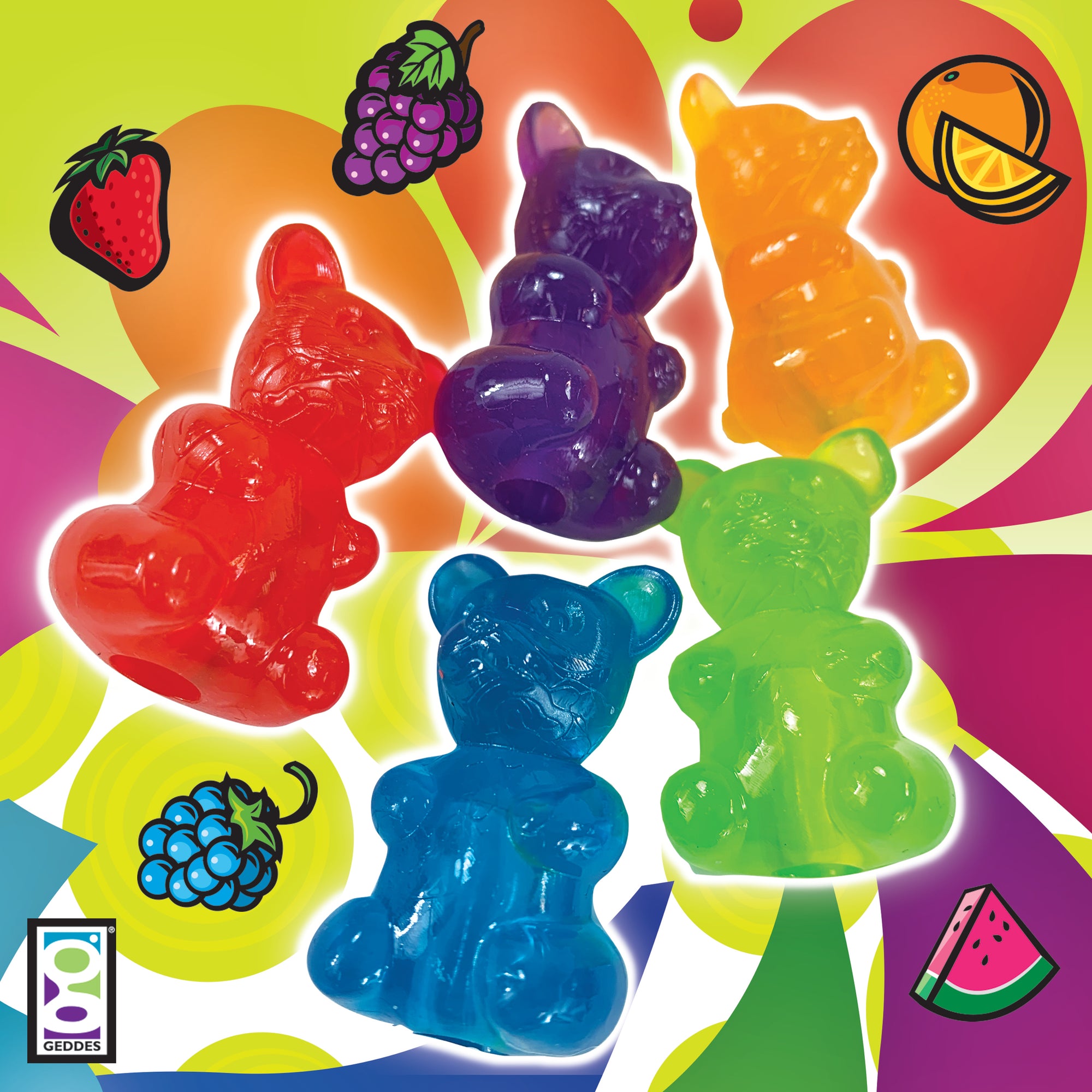 Scented Gummy Bear Pencil Toppers