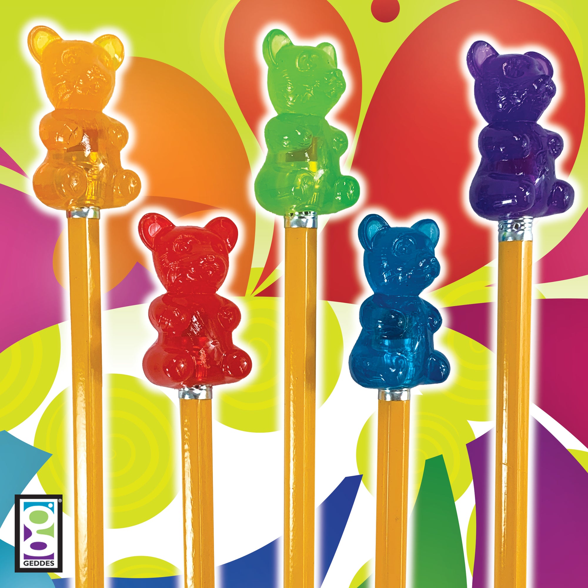 Scented Gummy Bear Pencil Toppers