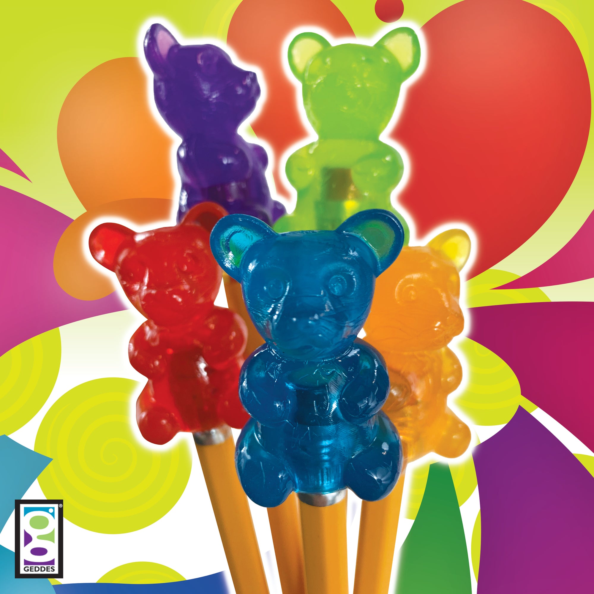 Scented Gummy Bear Pencil Toppers