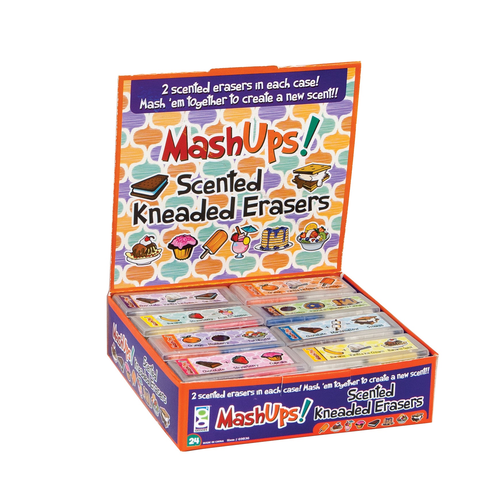 Mash Up Scented Kneaded Erasers - 24 per display