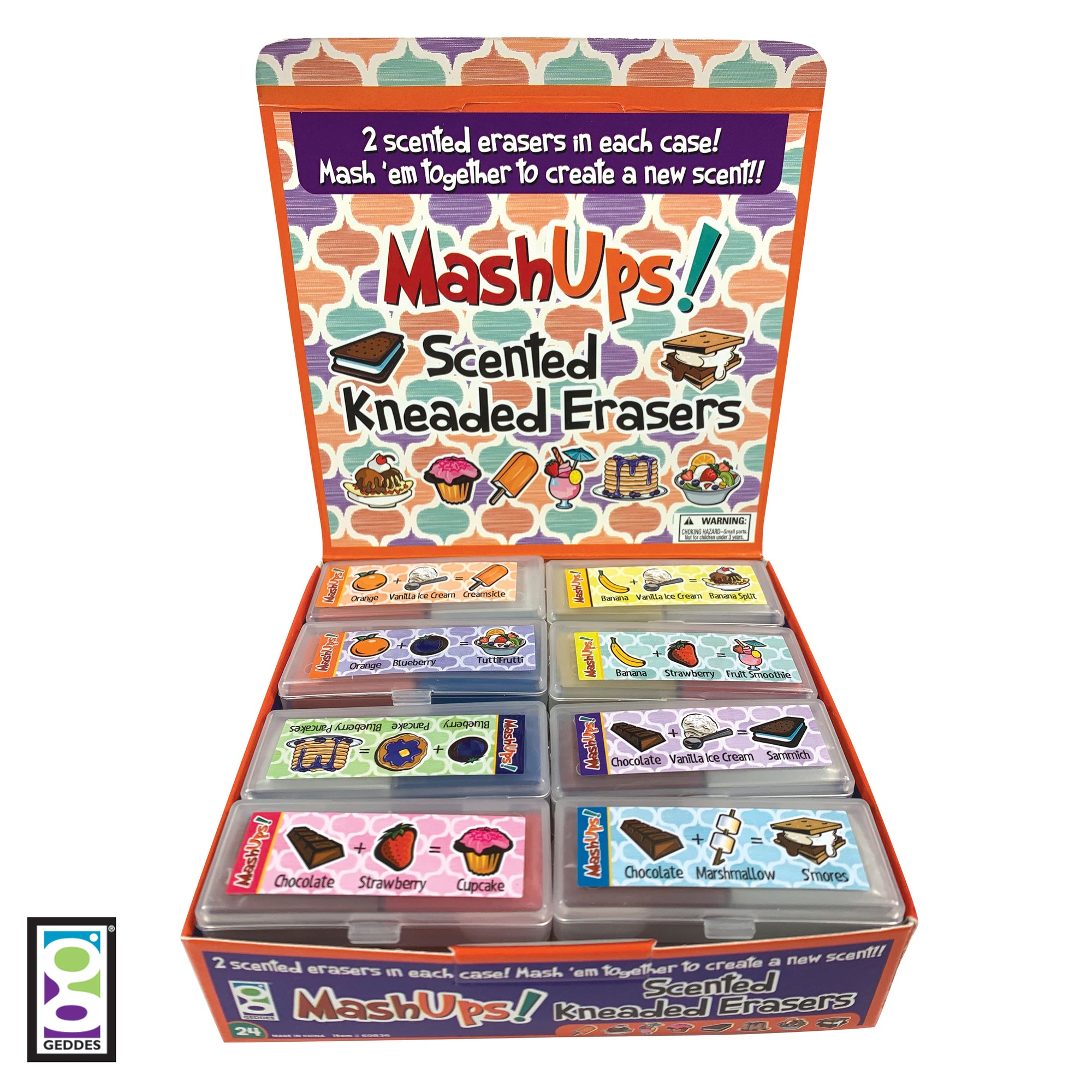 Mash Up Scented Kneaded Erasers - 24 per display