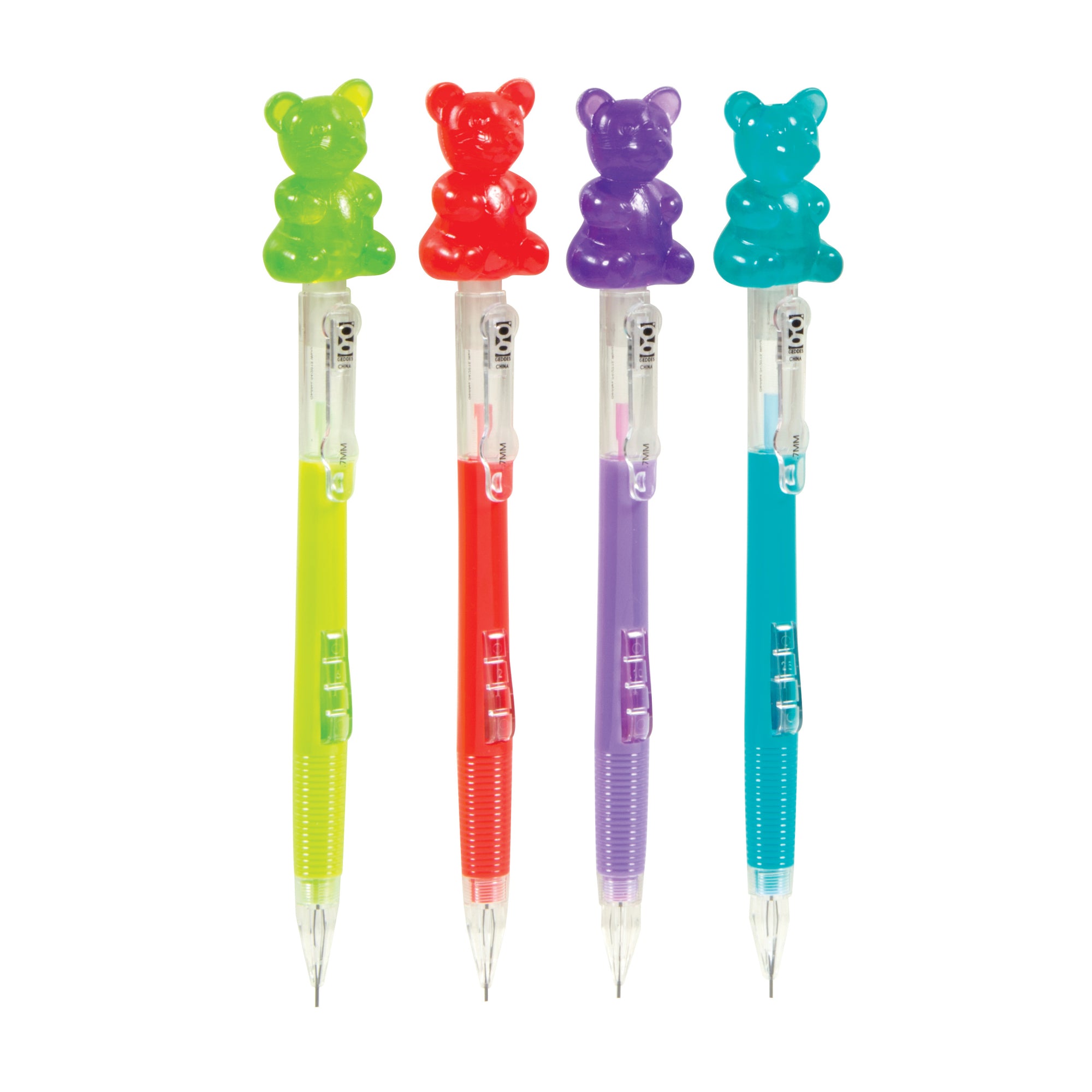 Scented Gummy Bear .7mm Mechanical Pencils - 24 per tub