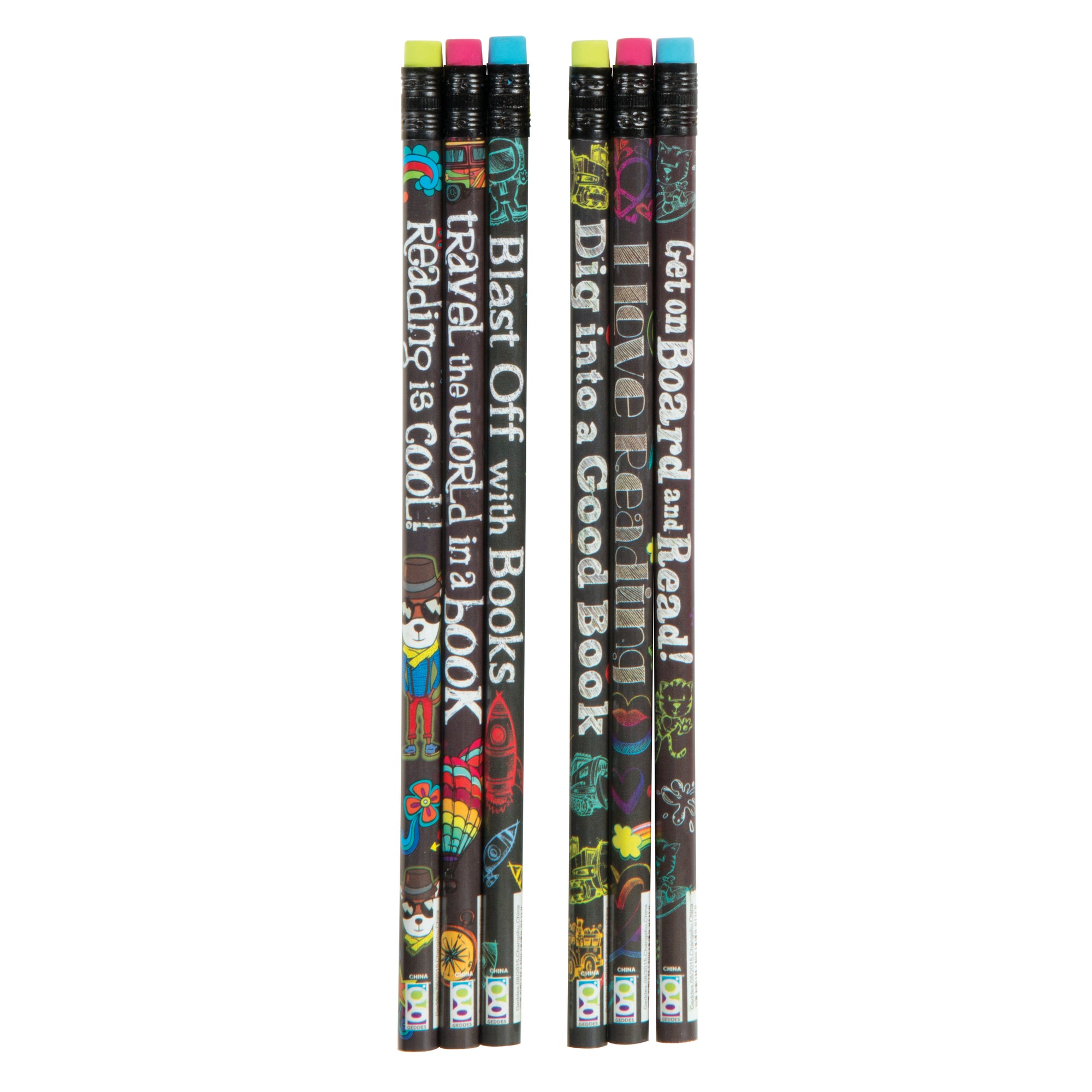 Reading Rocks! Pencils - 72 per bag