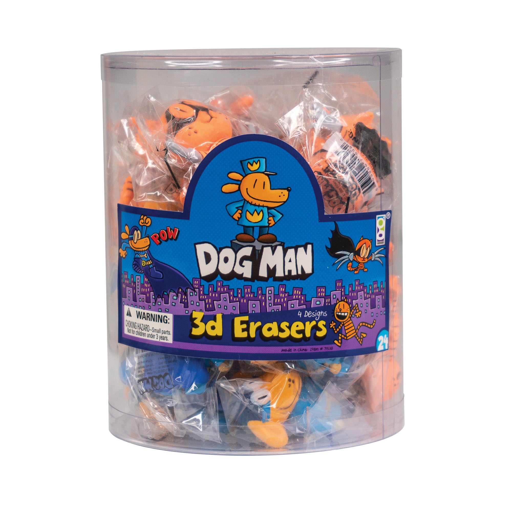 Dog Man 3D Puzzle Erasers