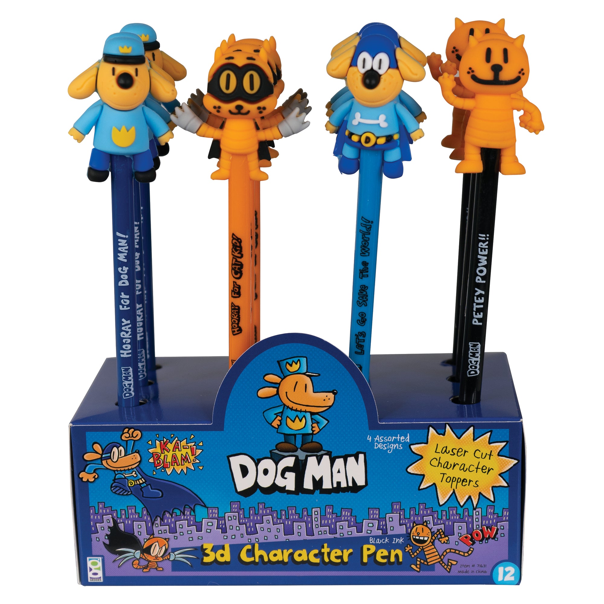 Dog Man Character Pens