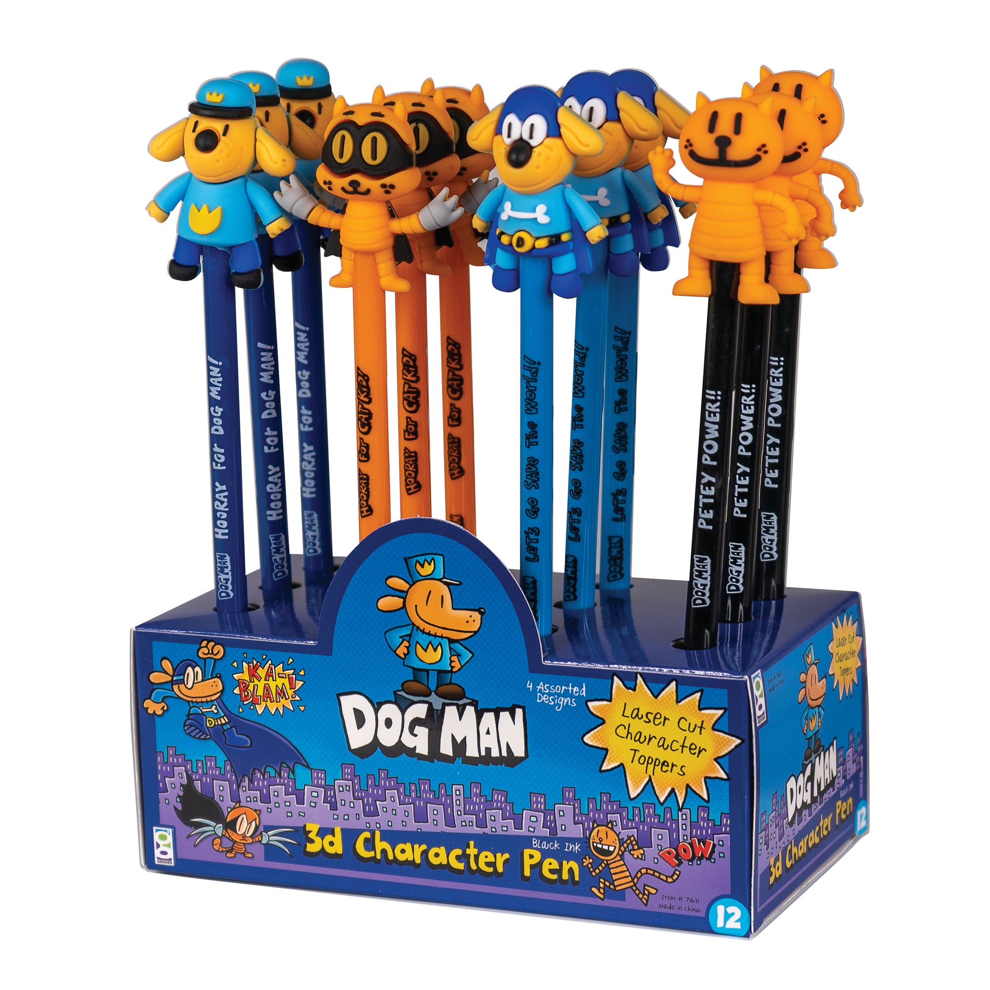 Dog Man Character Pens