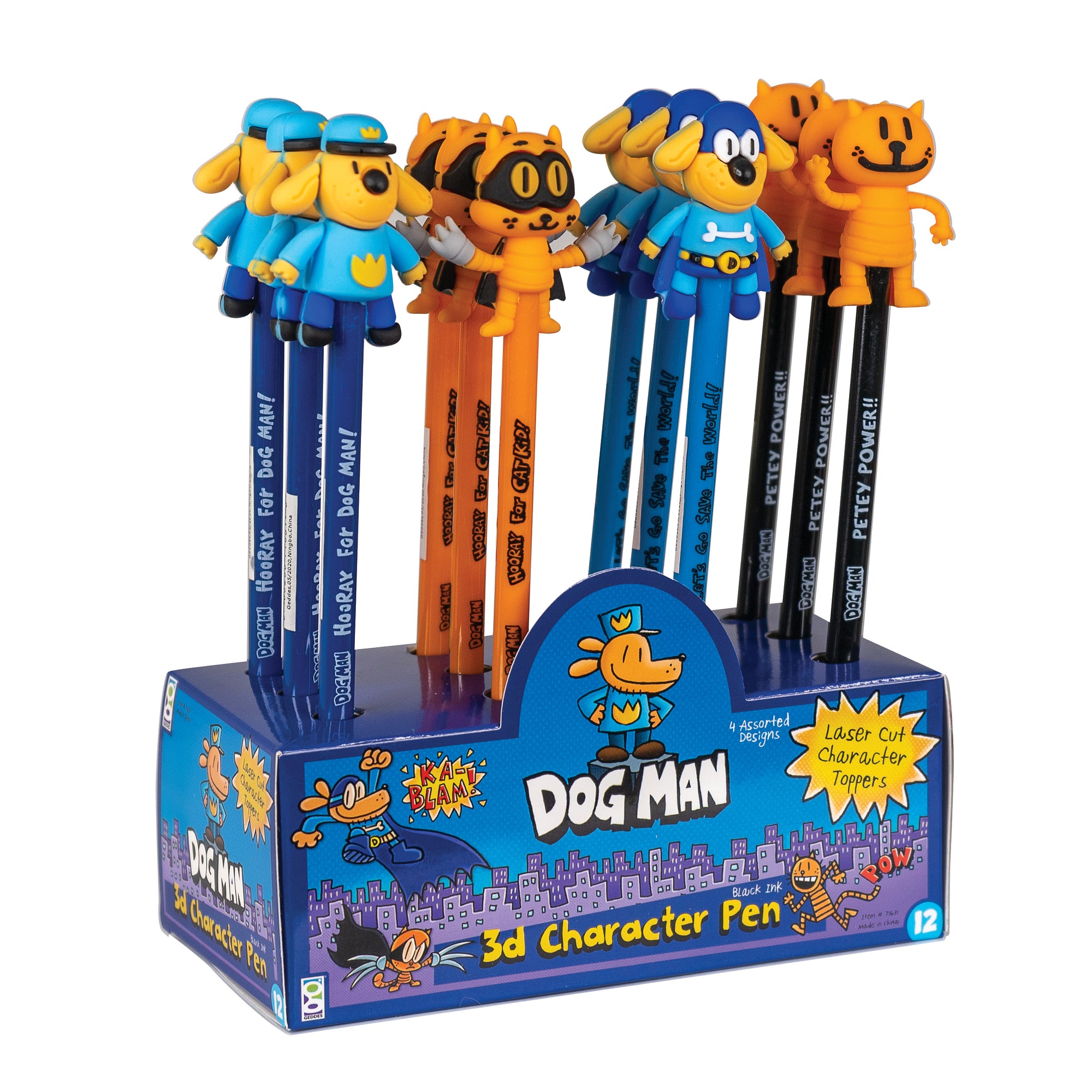 Dog Man Character Pens