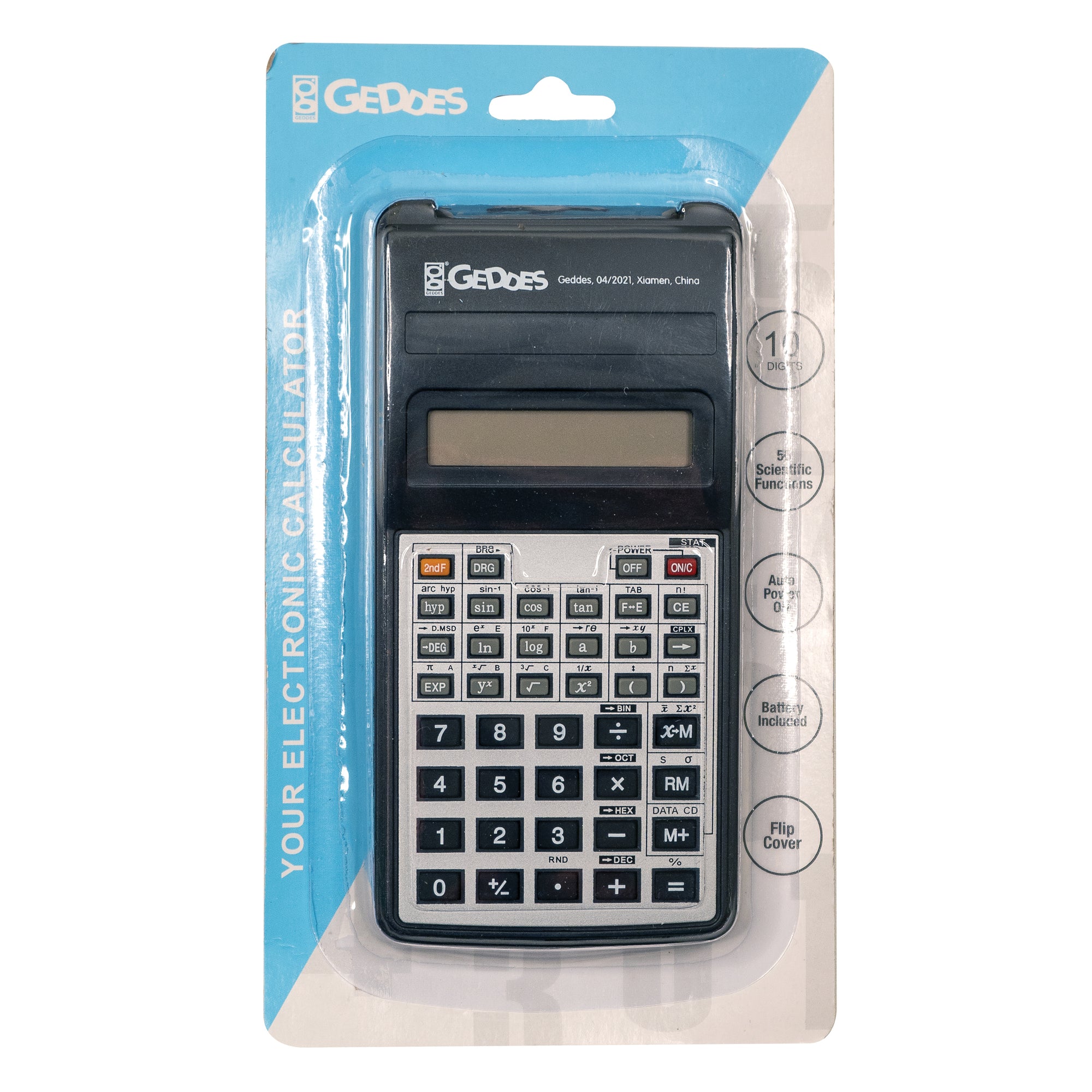 Calculator 10 Digit 56 Function Scientific - 12 per box