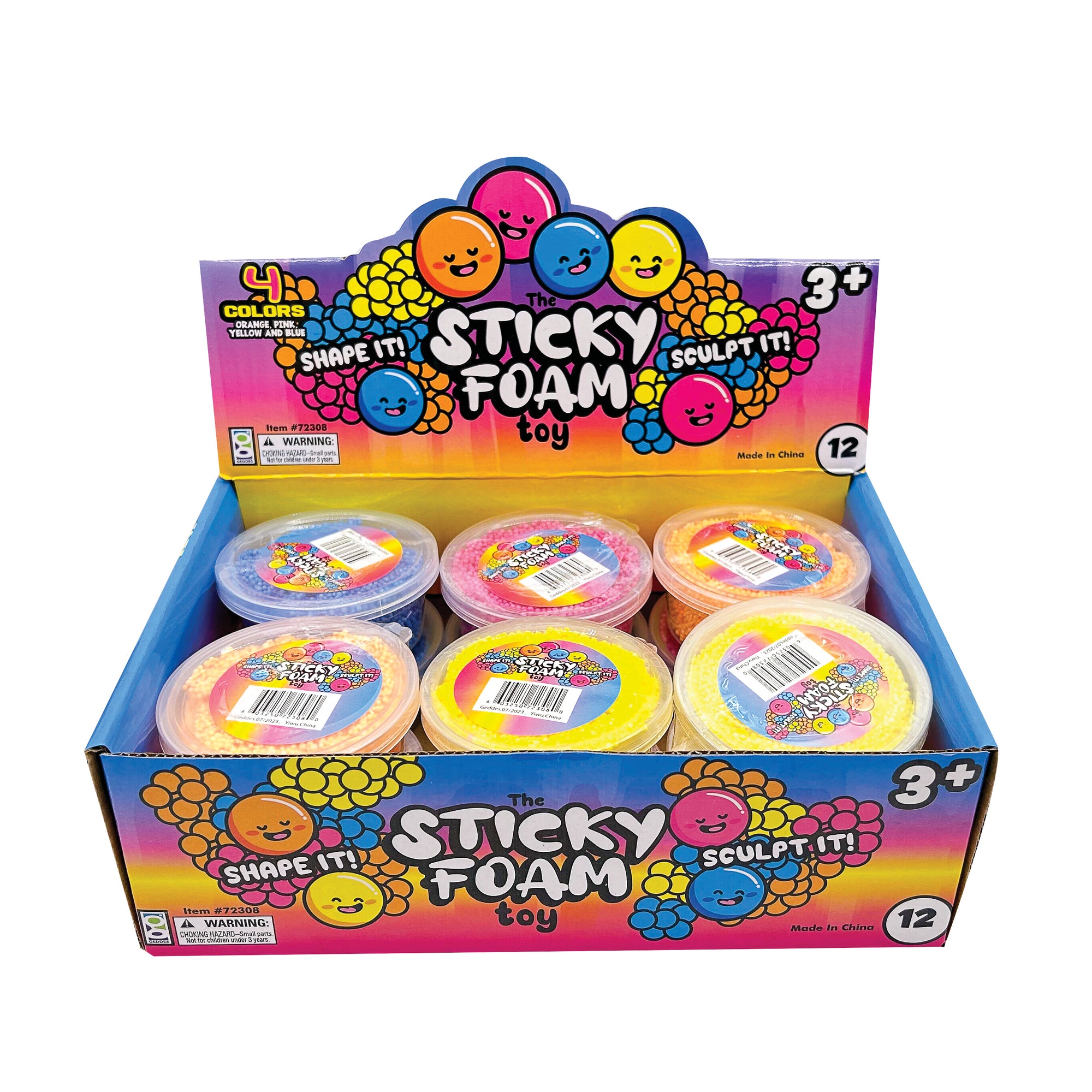 Sticky Foam Toys - 12 per display