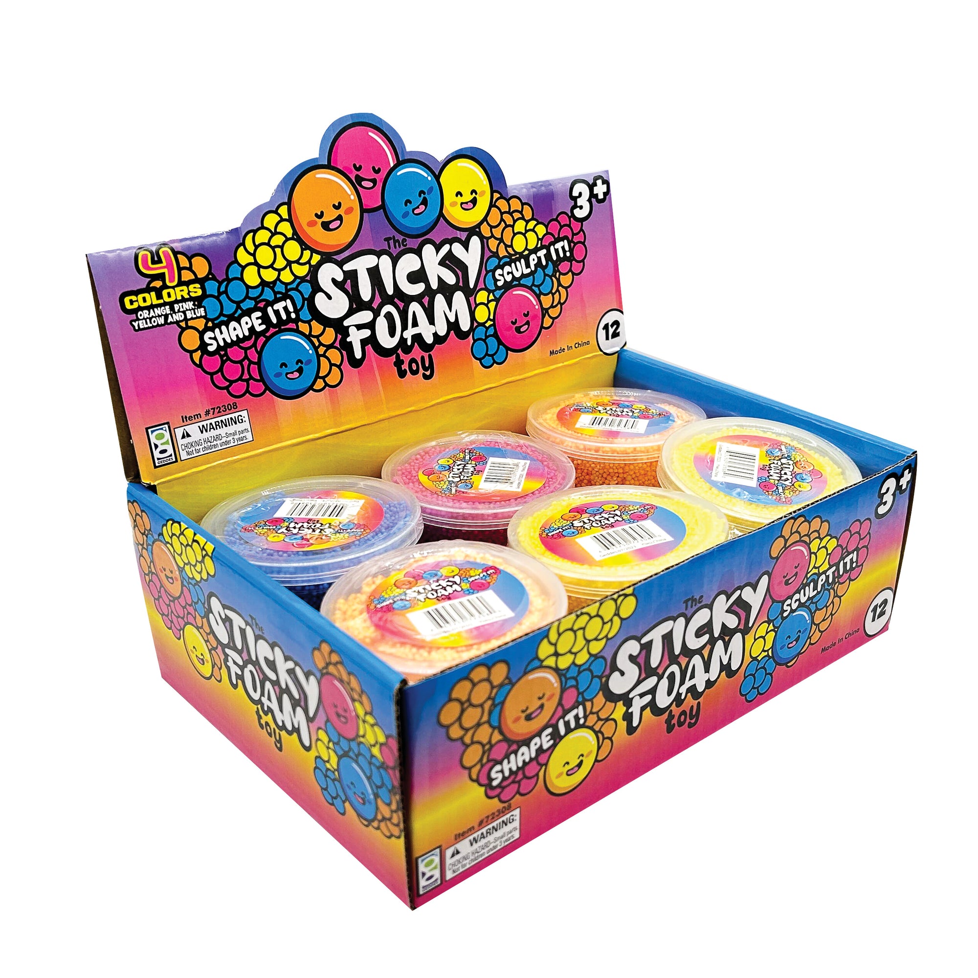 Sticky Foam Toys - 12 per display