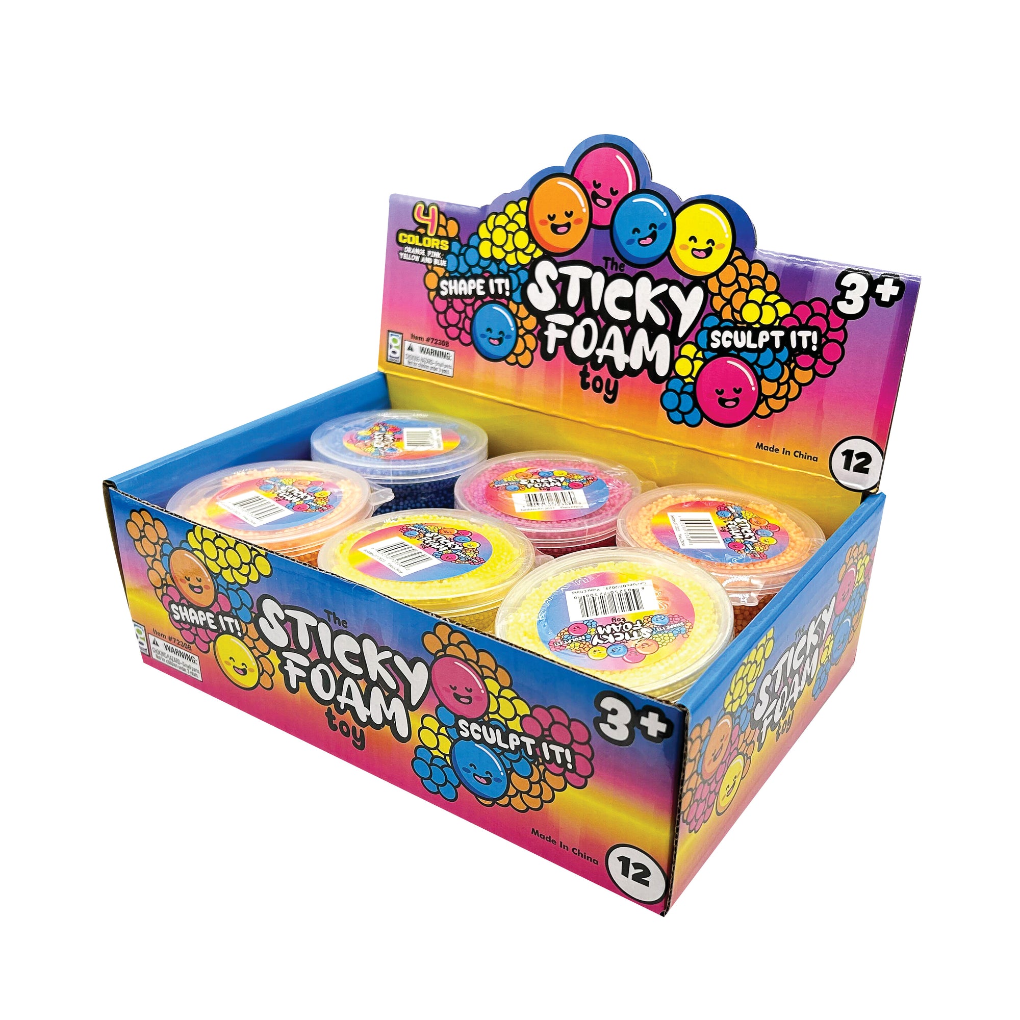 Sticky Foam Toys - 12 per display