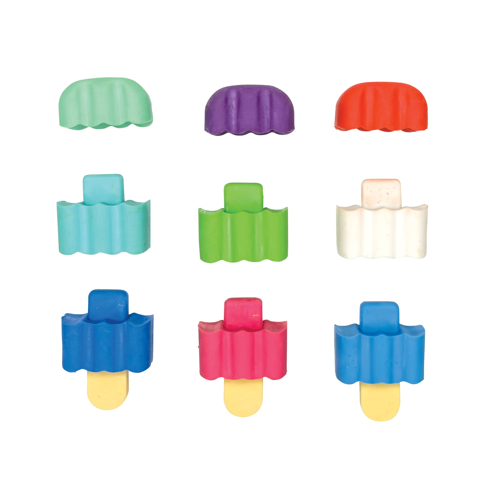 Scented 3D Ice Cream Bar Erasers - 48 per bag