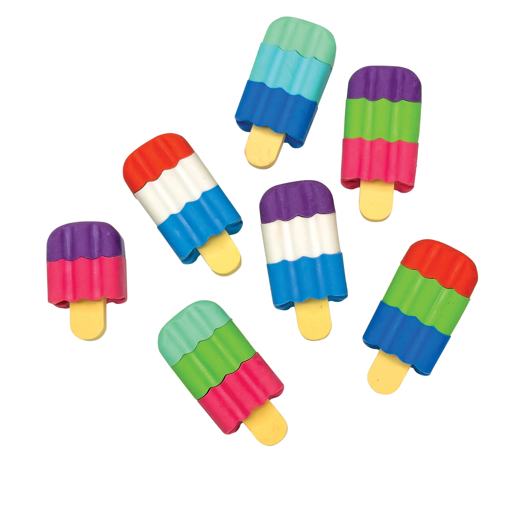 Scented 3D Ice Cream Bar Erasers - 48 per bag