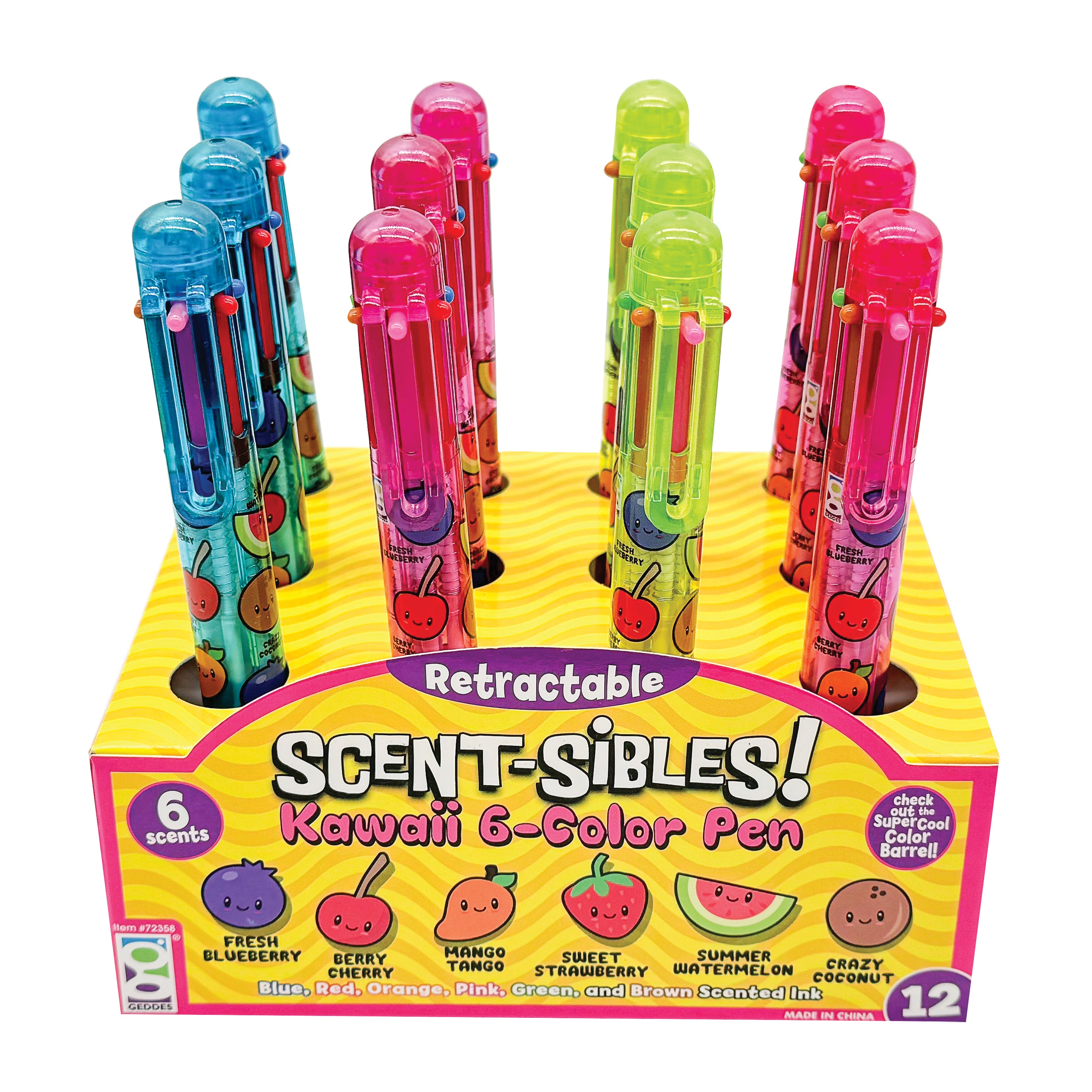 Scent-sibles Kawaii 6-color Pen