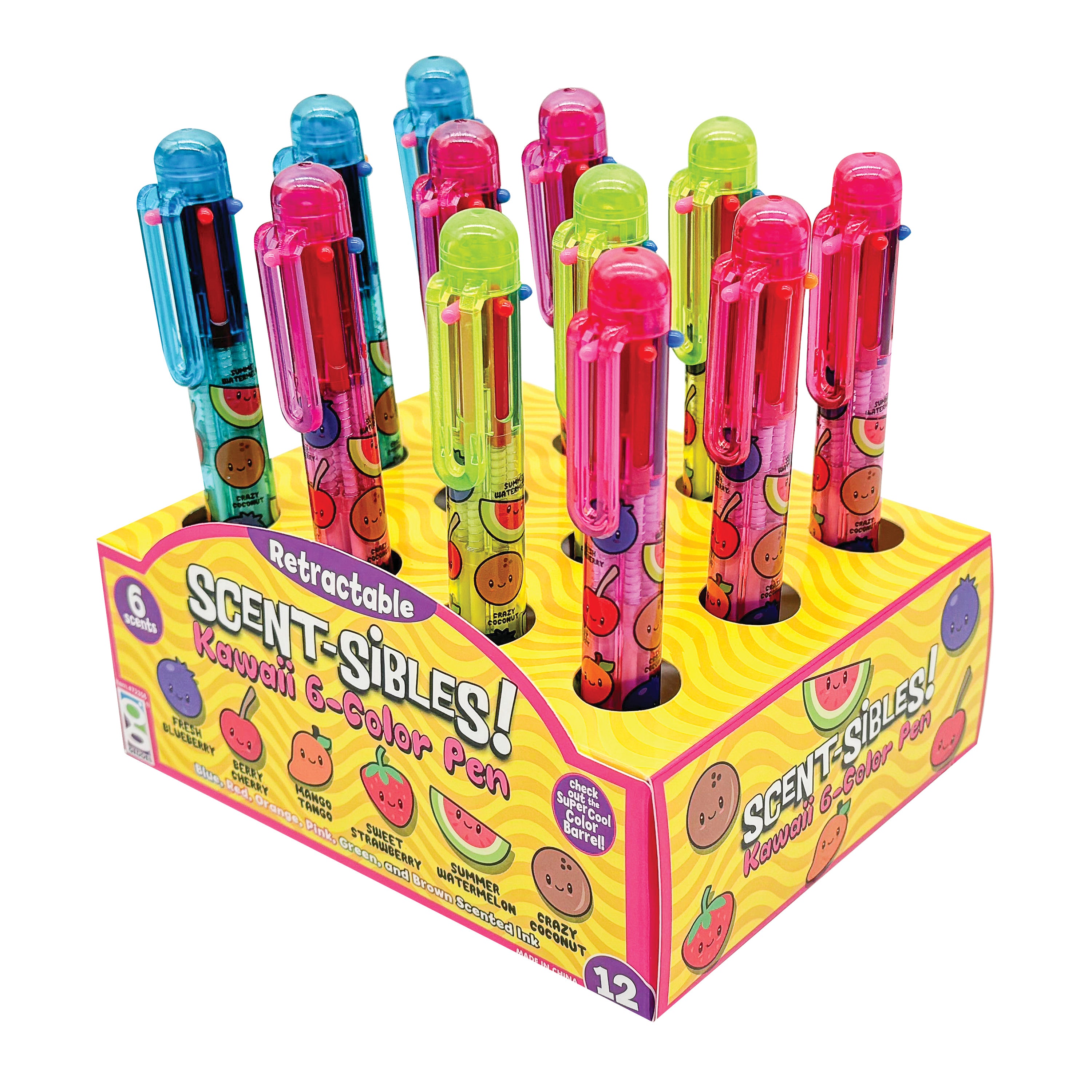 Scent-sibles Kawaii 6-color Pen