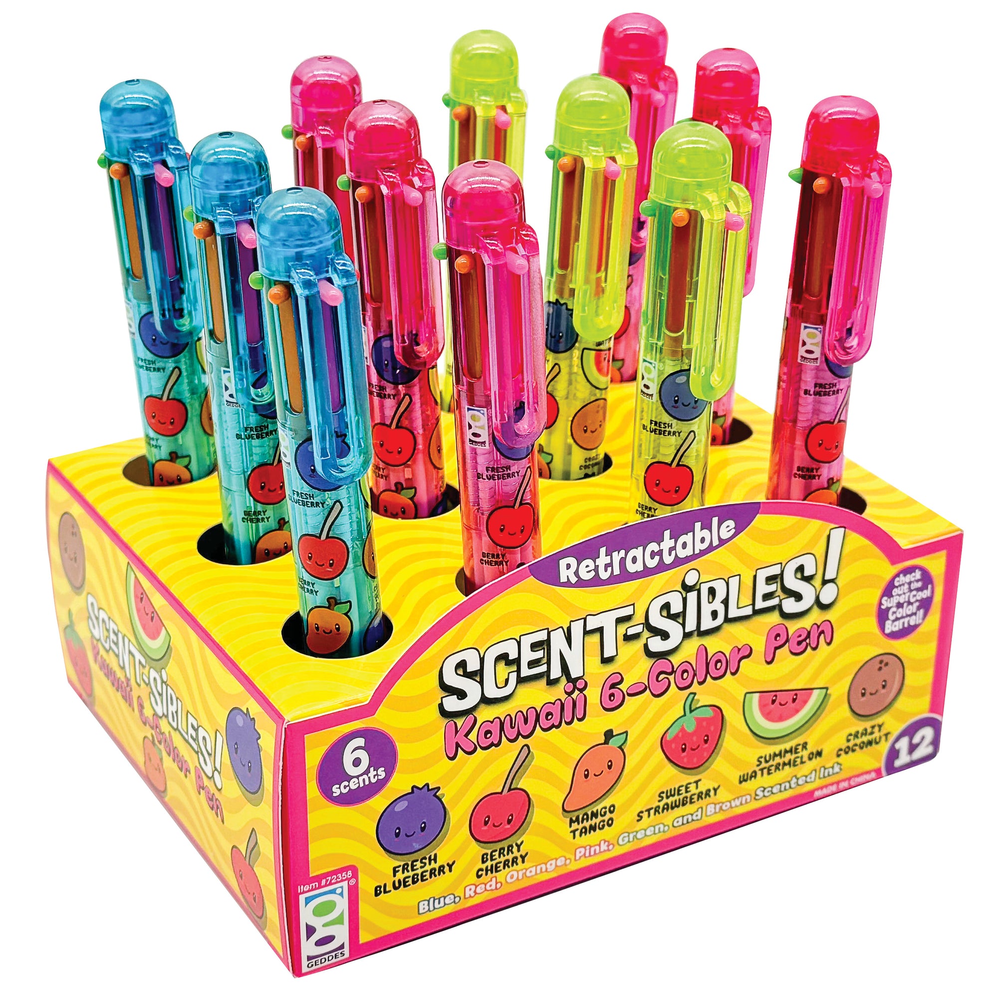 Scent-sibles Kawaii 6-color Pen