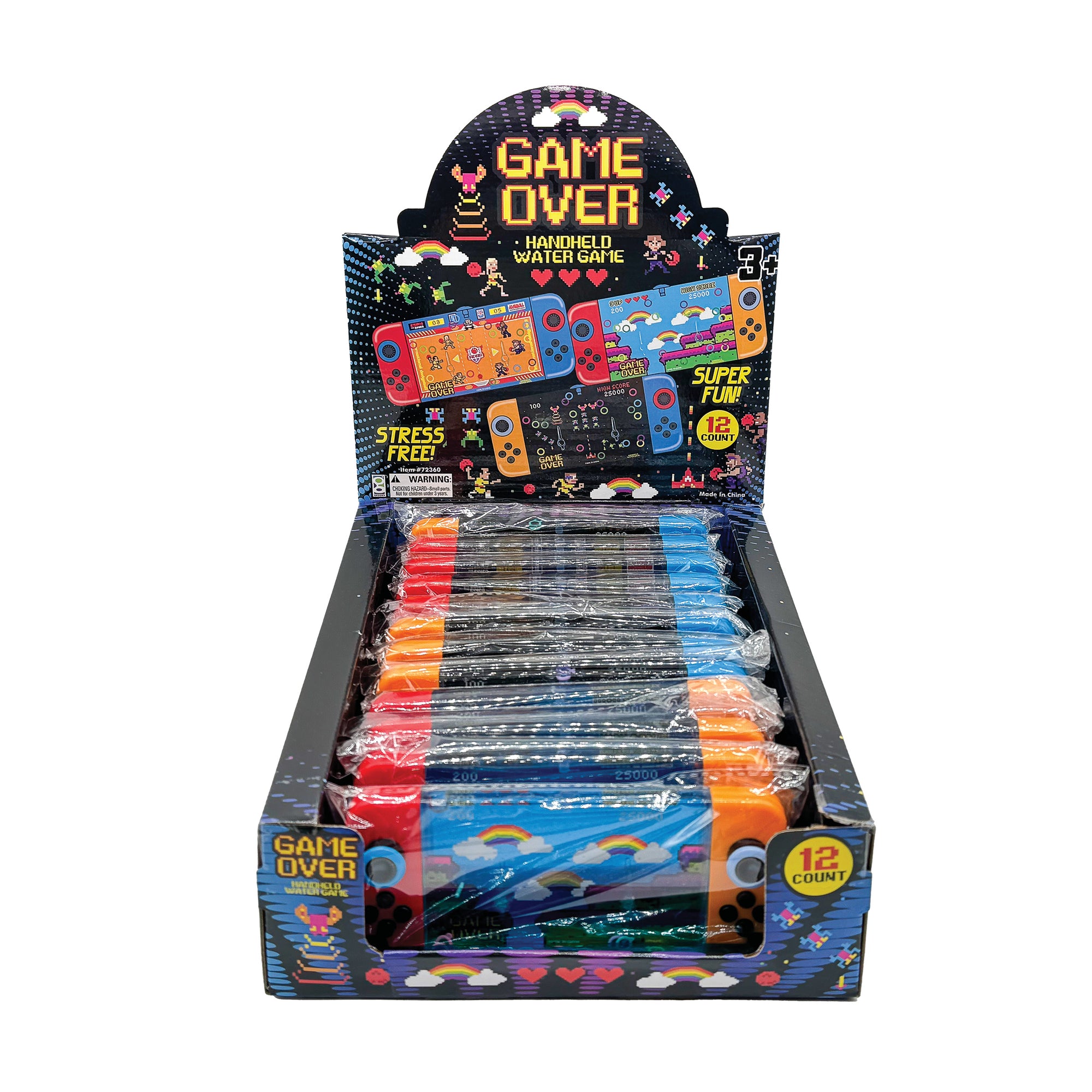 Game Over Water Games - 12 per display