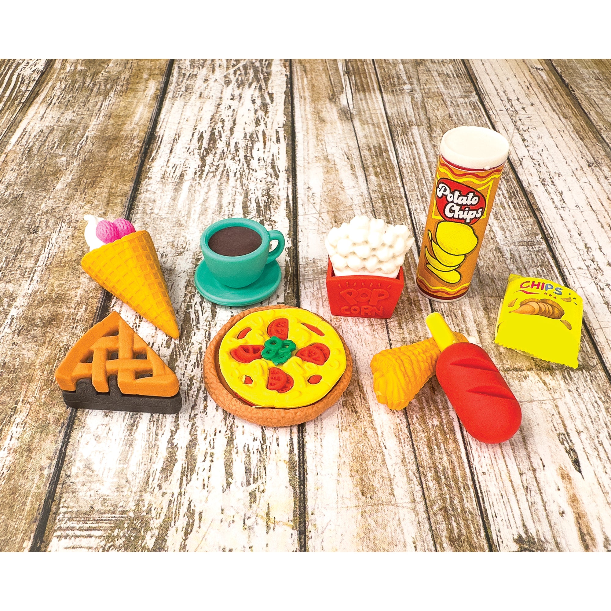 Snack Attack II 3D Erasers