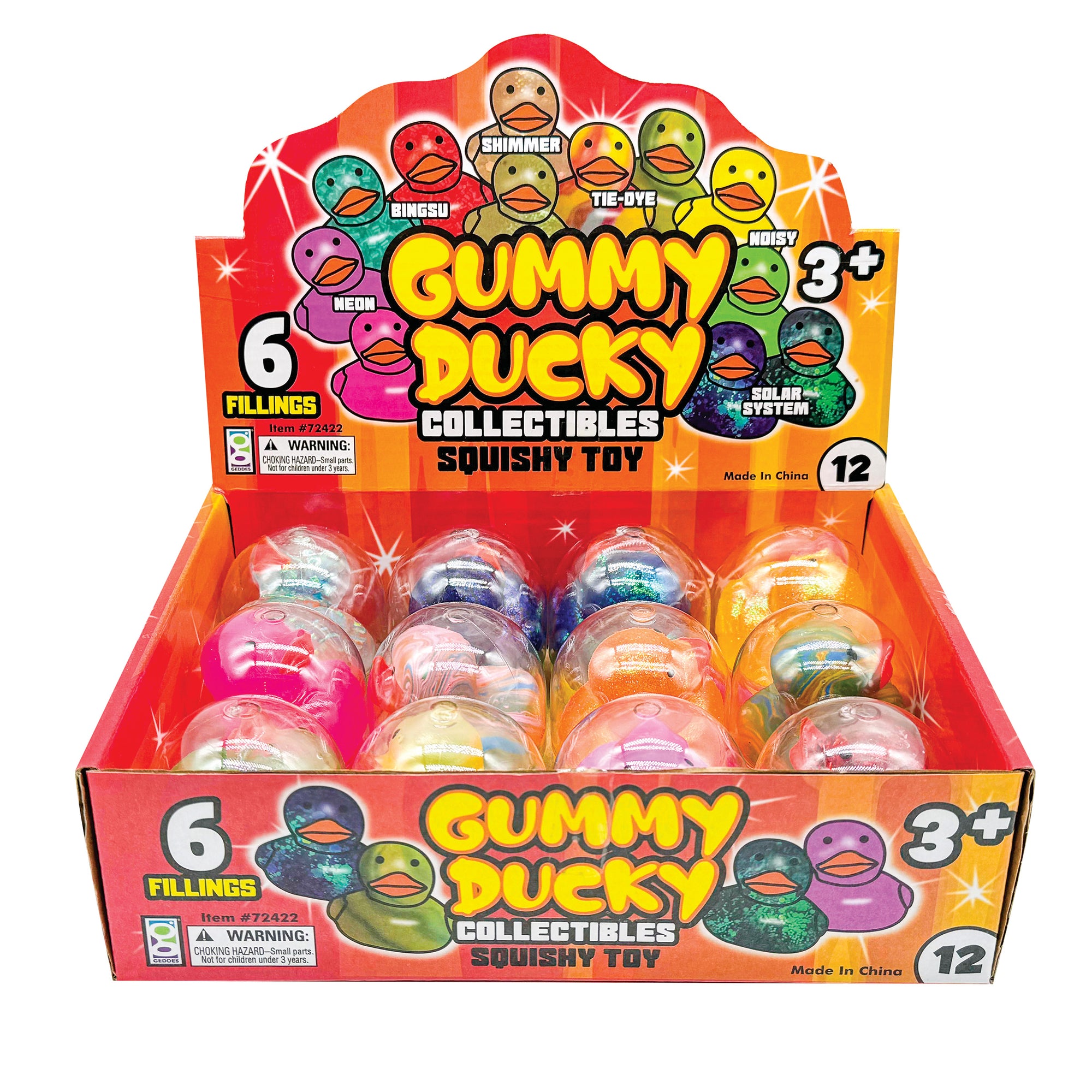 Gummy Ducky Collectible Squishy Toys - 12 per display