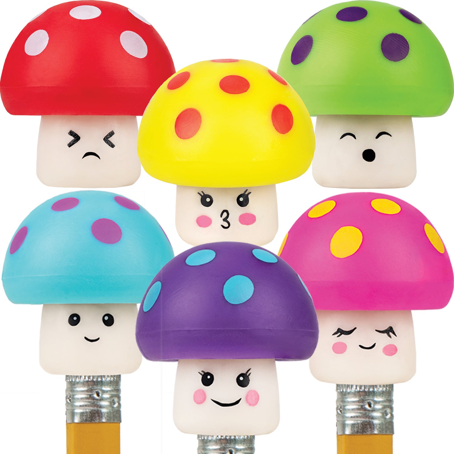 Shroom Squad Pencil Topper Erasers