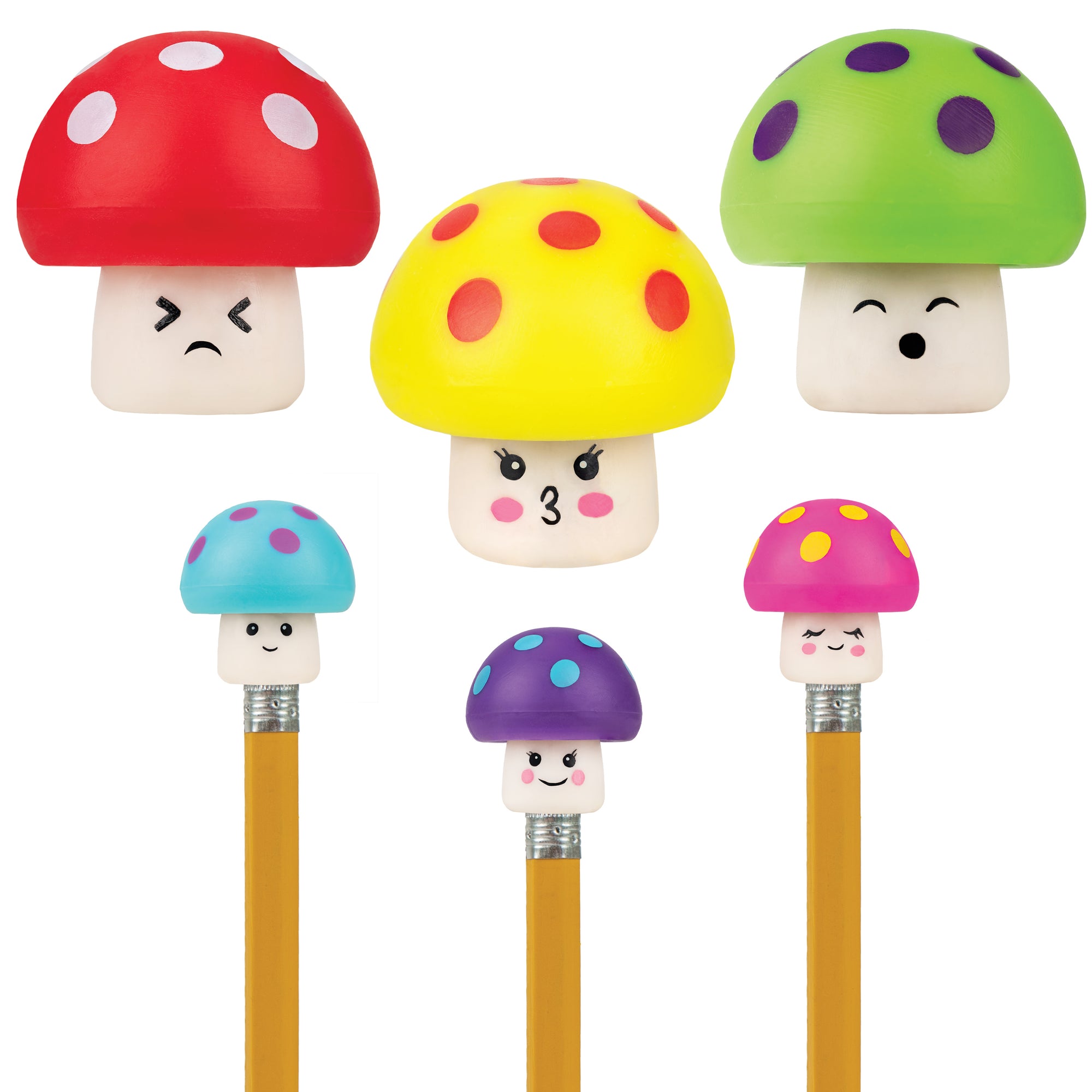 Shroom Squad Pencil Topper Erasers