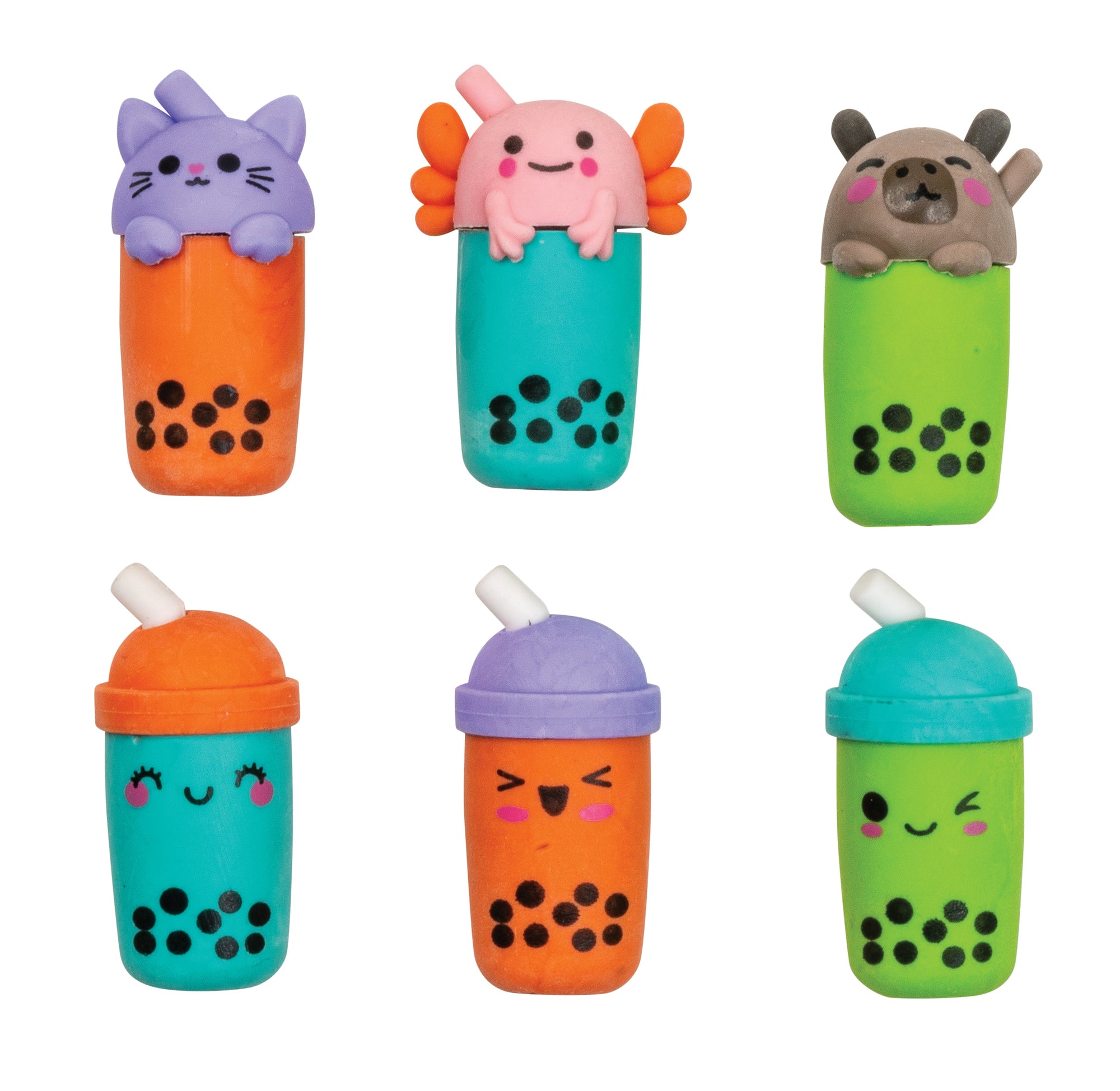 Boba Tea 3D Eraser Pencil Toppers