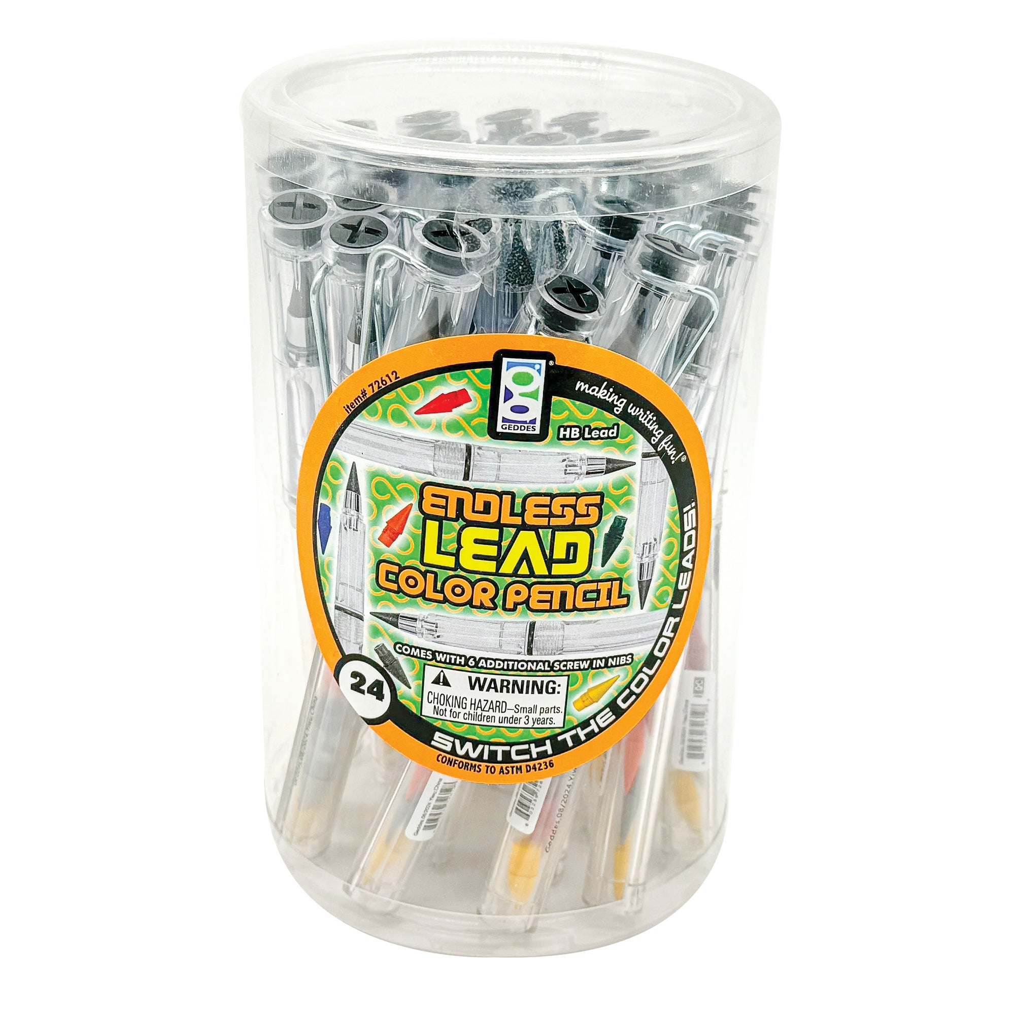 Endless Lead Color Pencils - 24 per tub