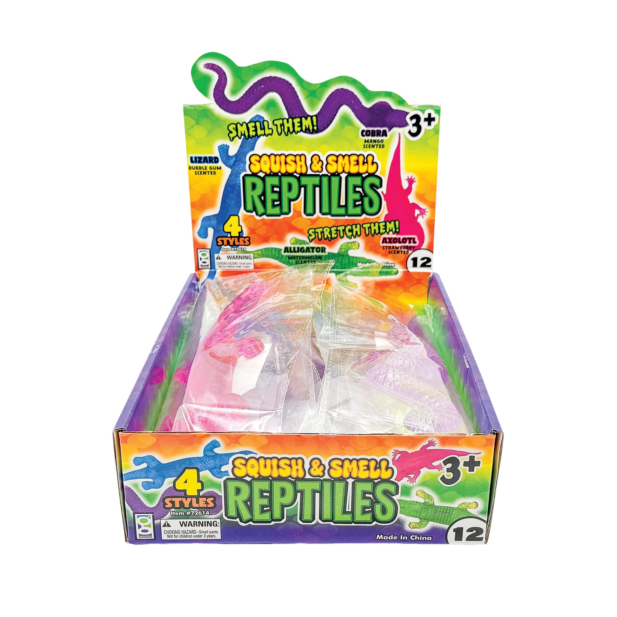 Squish ‘n’ Smell Reptiles - 12 per display