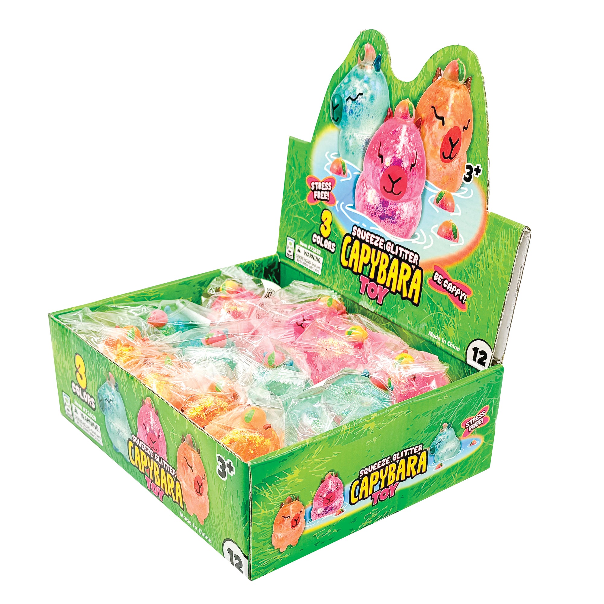 Capybara Glitter Squeeze Toys