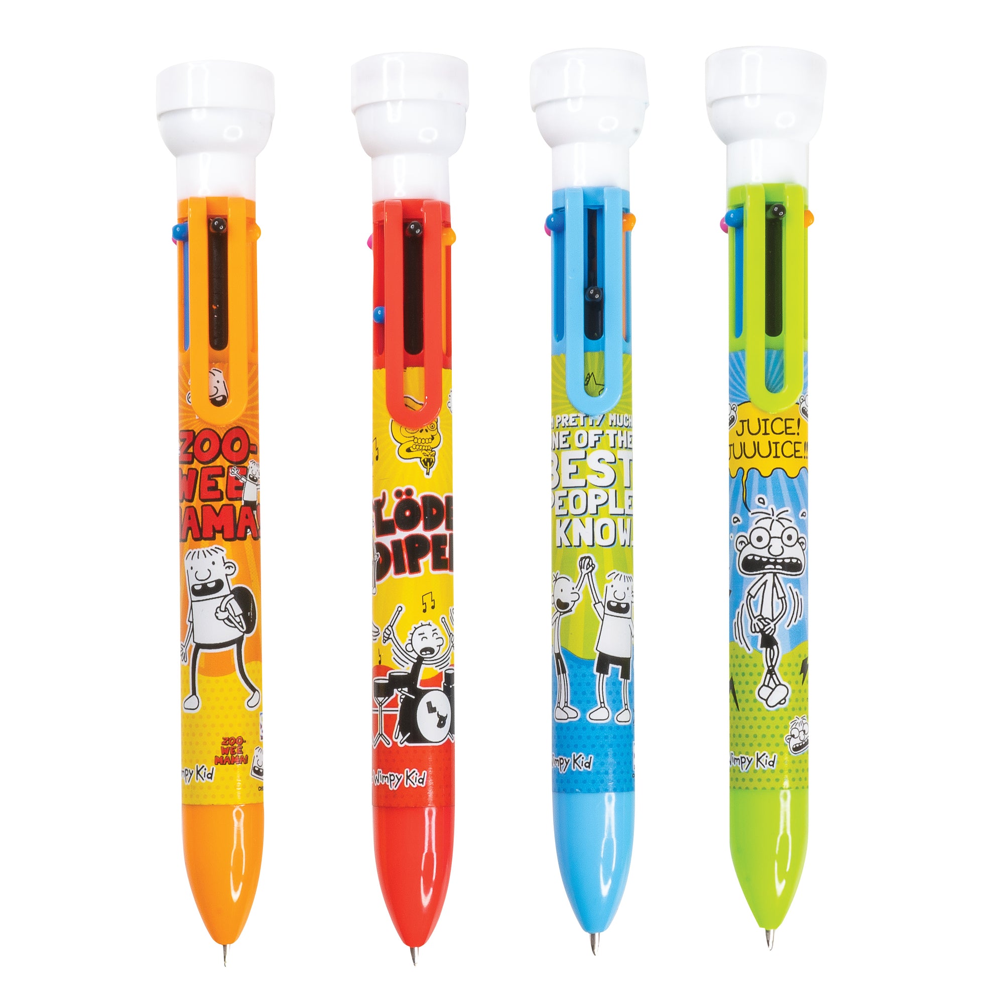 Diary of a Wimpy Kid 6-color Pen with Stamper