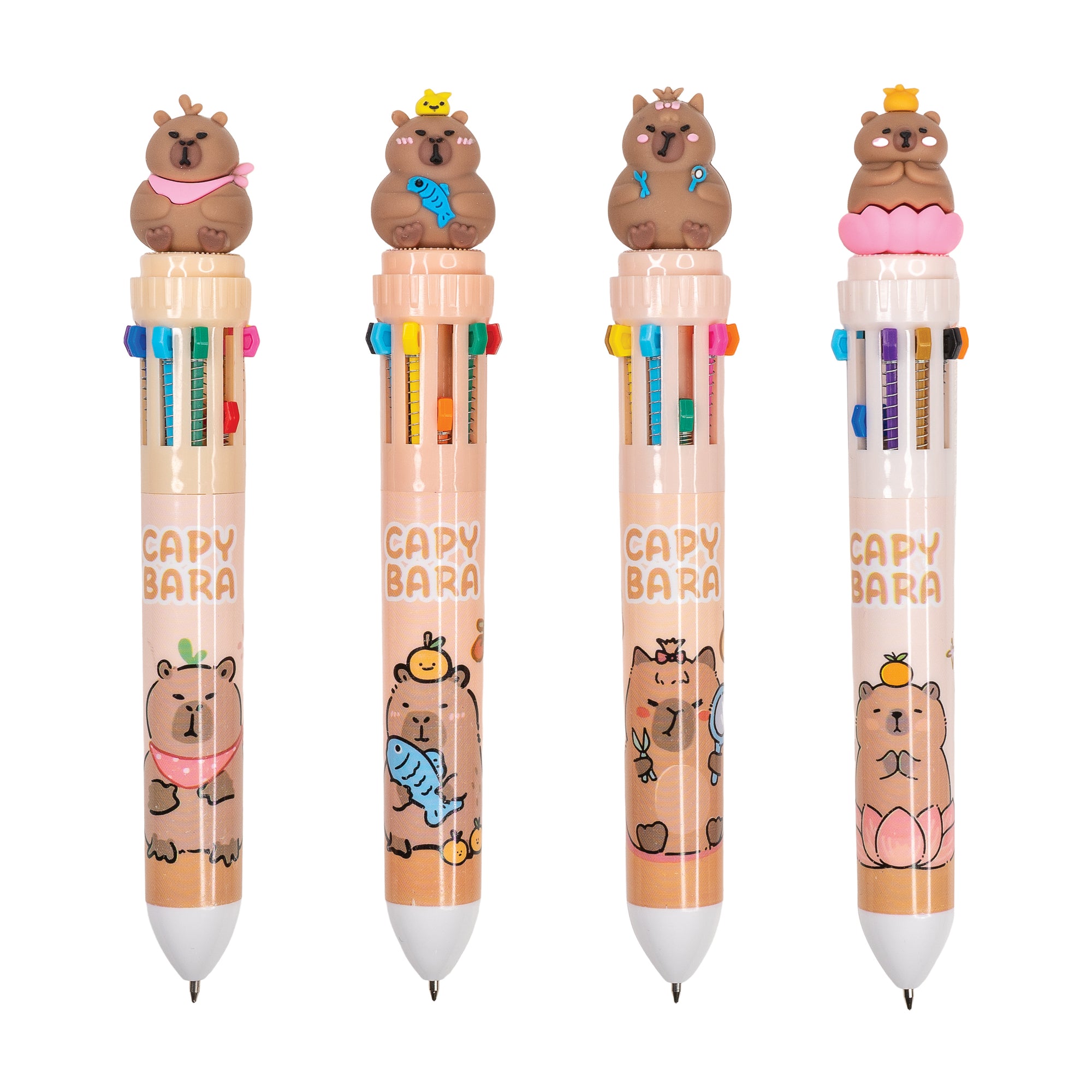 Capybara 10-color Pens - 12 per display