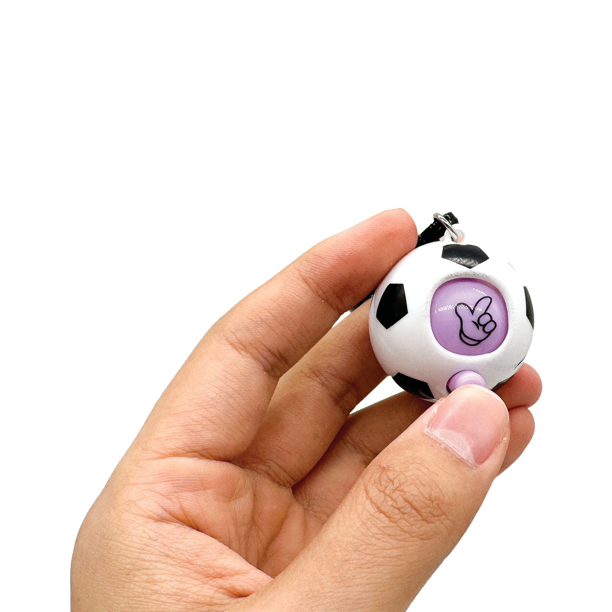 Rock, Paper, Scissors, Dynamite Soccer Ball Keychain - 24 per bag