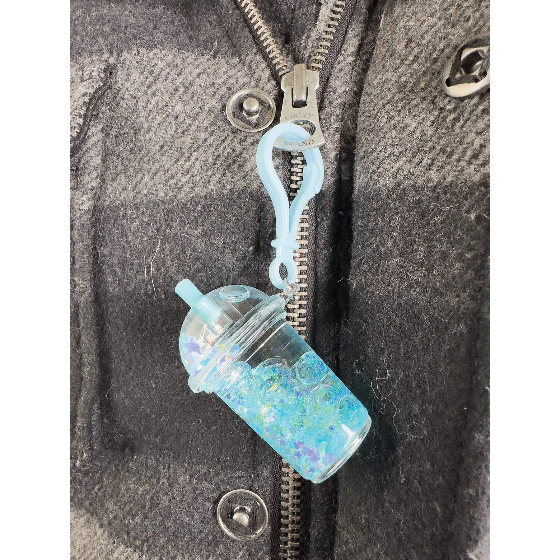 Boba Tea Shimmer Shake Keychain - 24 per display